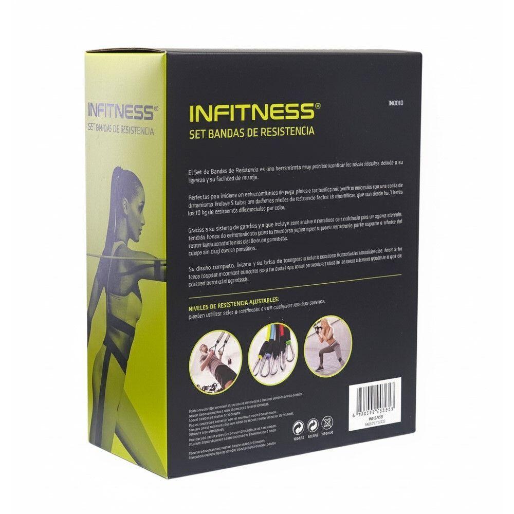 Pack 5 Bandas Elásticas Multicolor Infitness IN0010 150Lb-3