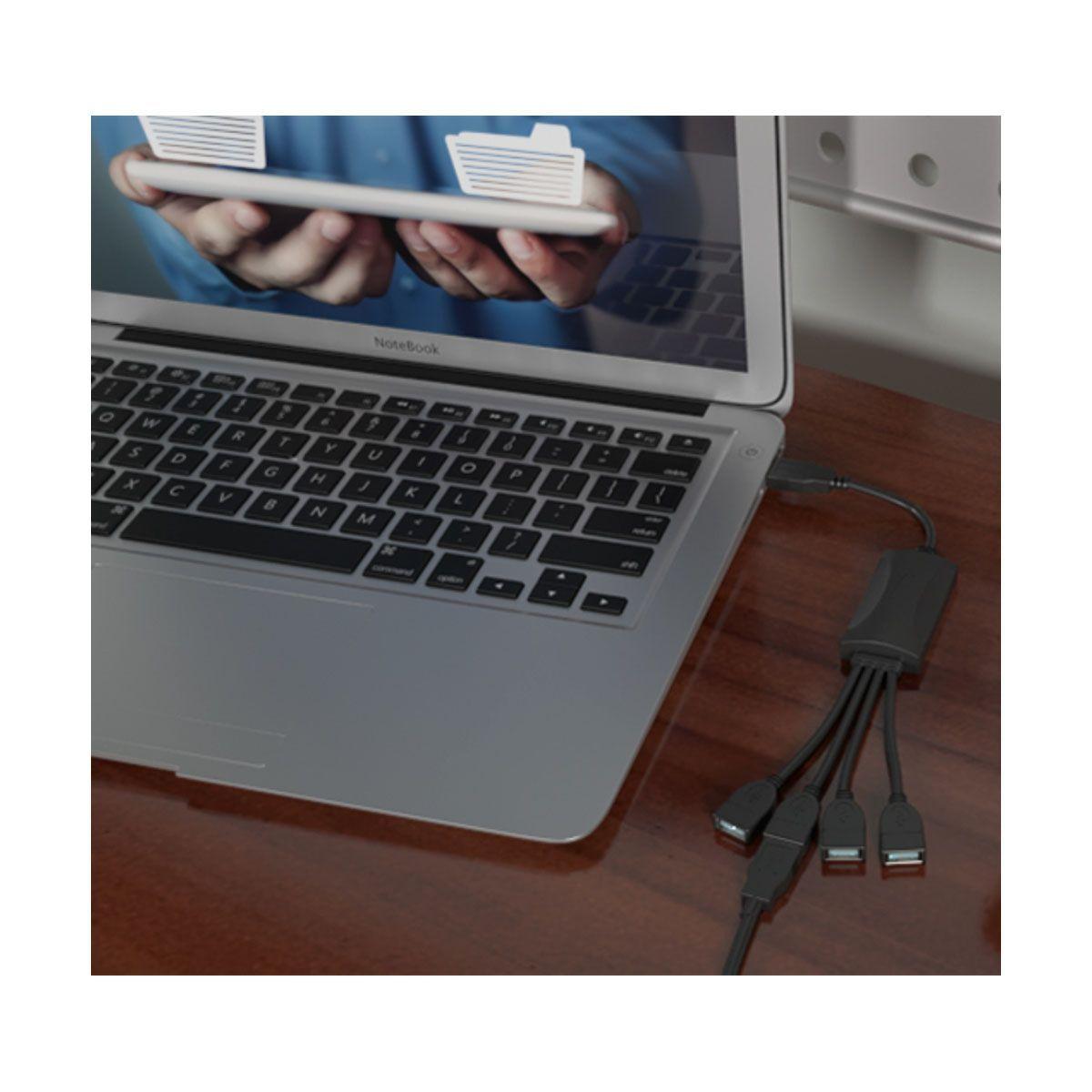 HUB 4 Puertos USB 2.0 Pulpo XTECH XTC-320-1