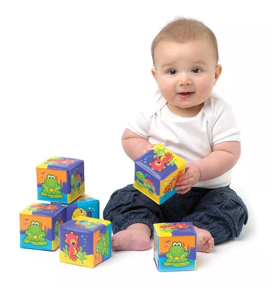 Juguete De Baño Cubos Sensoriales Playgro-3
