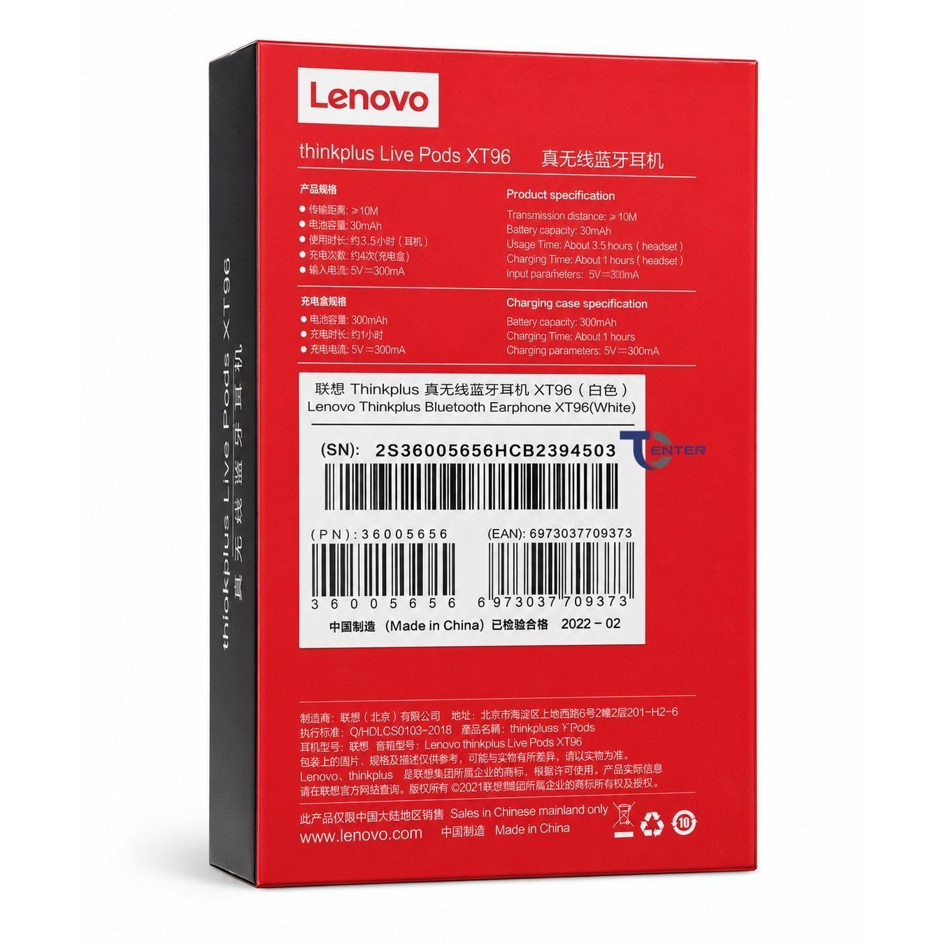 Audífonos Bt Lenovo ThinkPlus LivePods XT96 Blancos-5