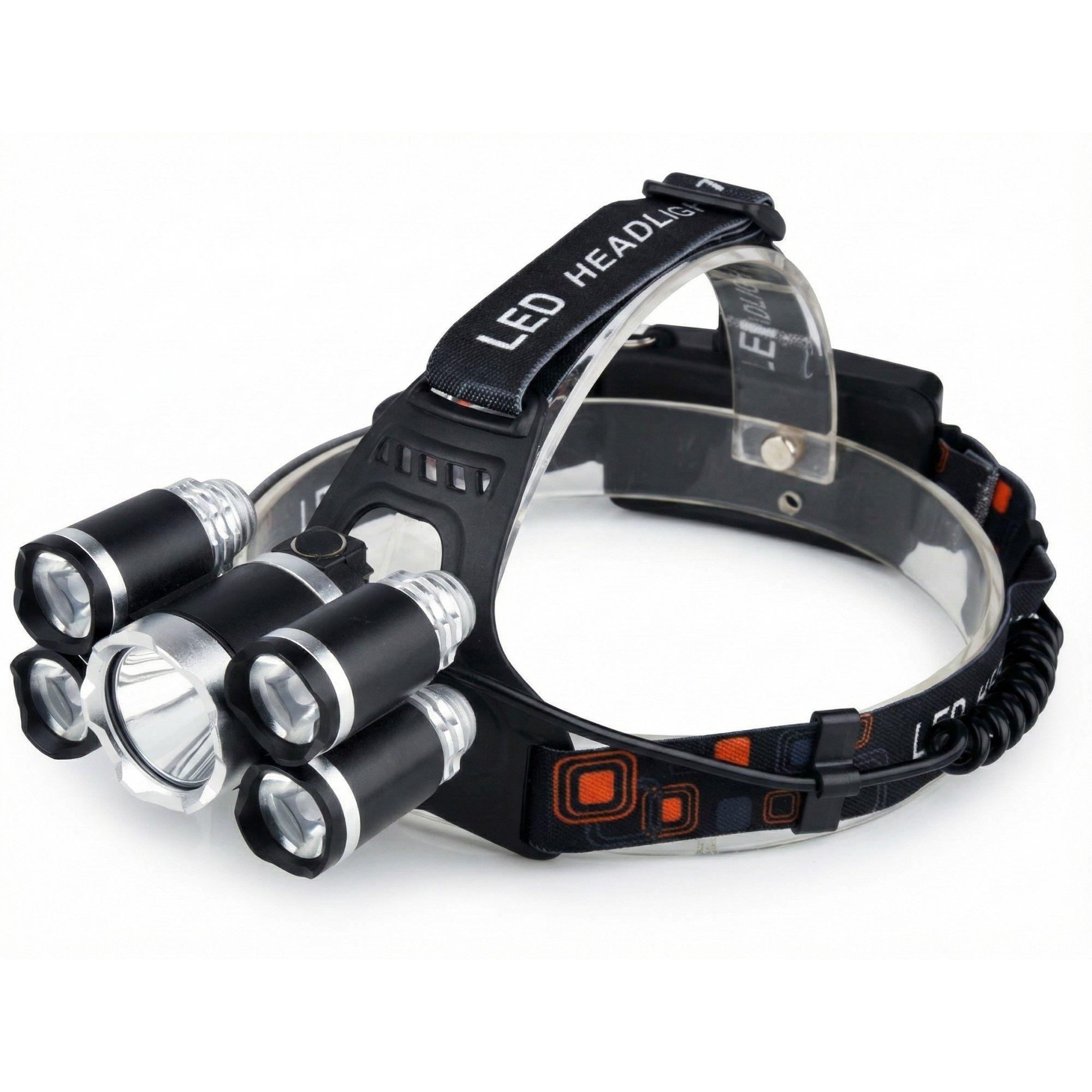 Linterna Cintillo Led Tecnolab 5 Focos Recargable TL143-0