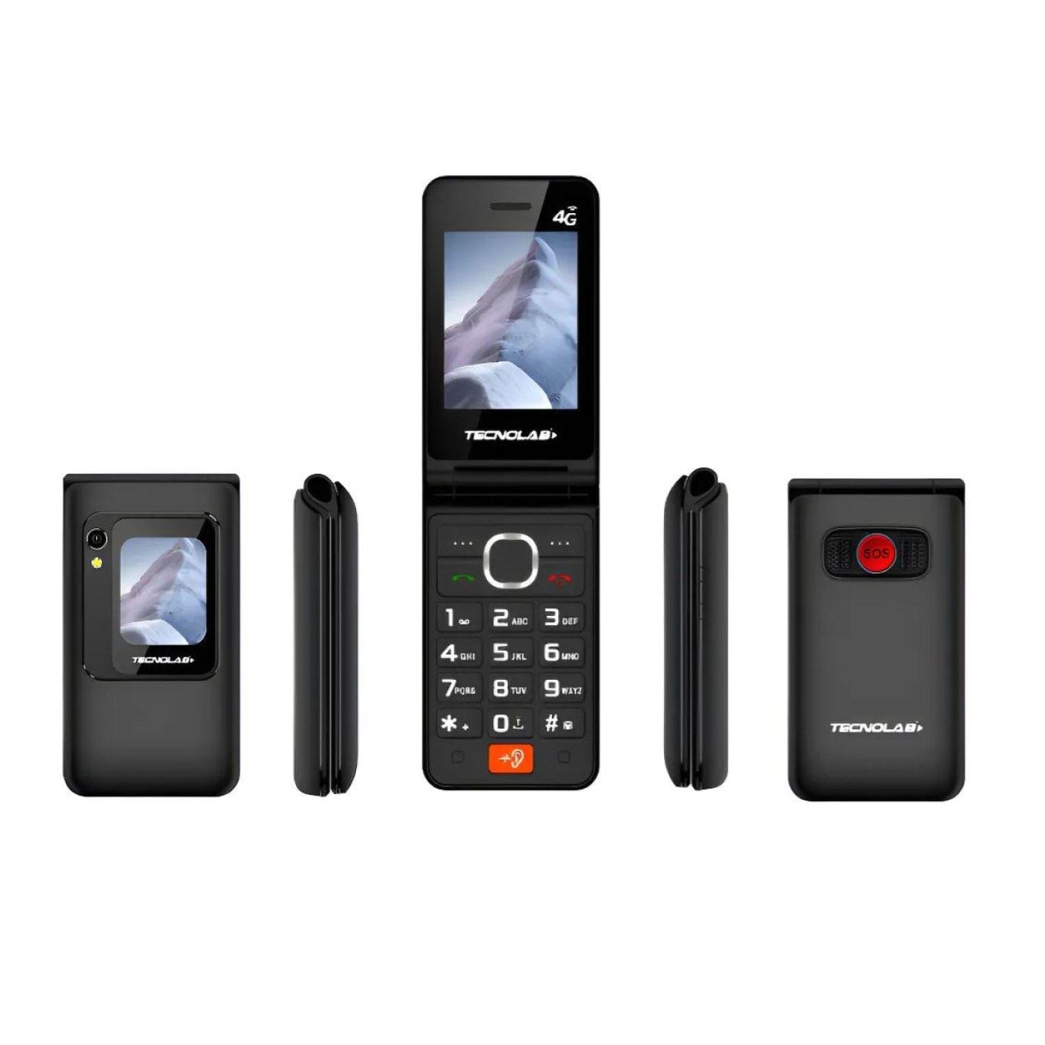 Celular Senior 4G Doble Pantalla BT TL705BK Tecnolab Negro-2