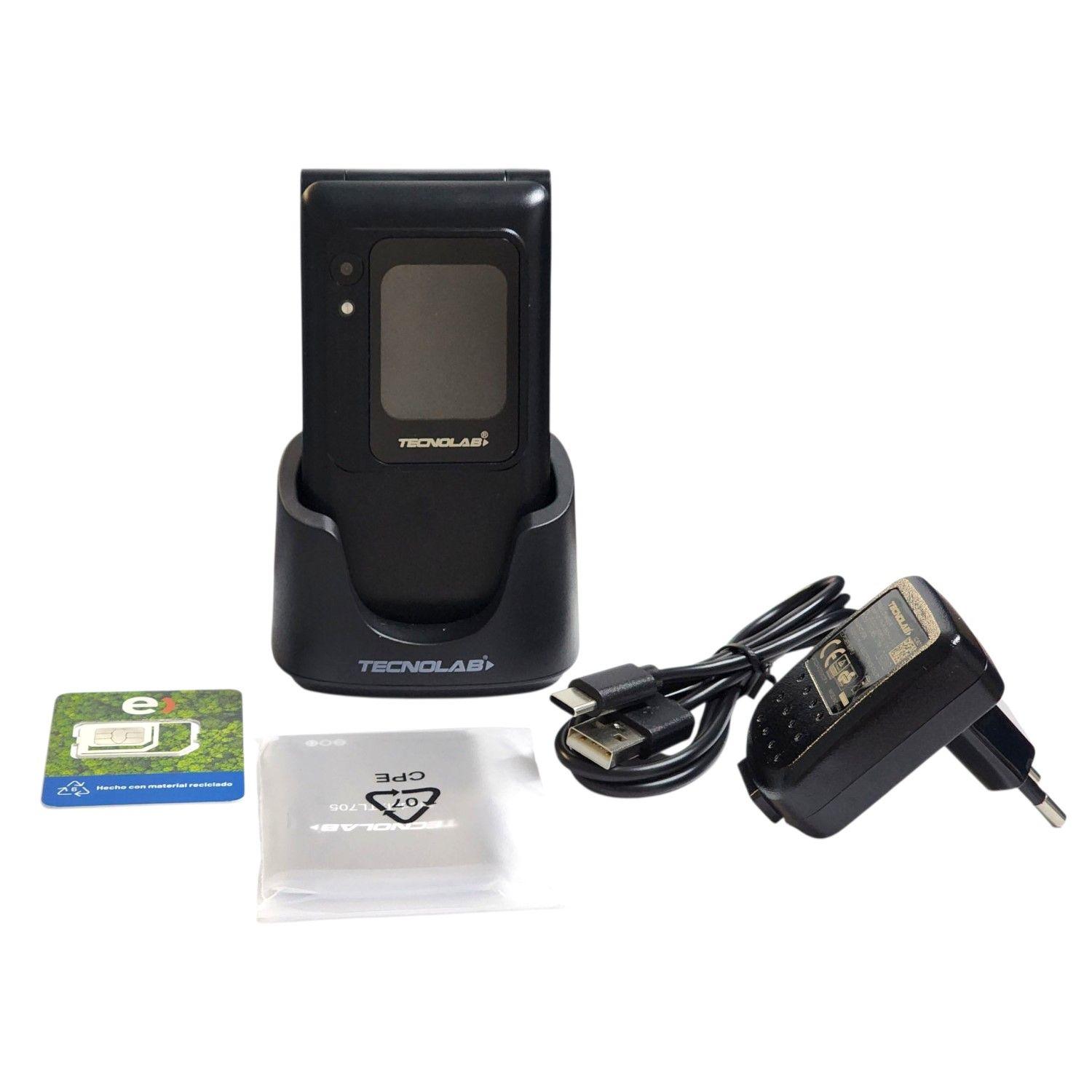 Celular Senior 4G Doble Pantalla BT TL705BK Tecnolab Negro-4