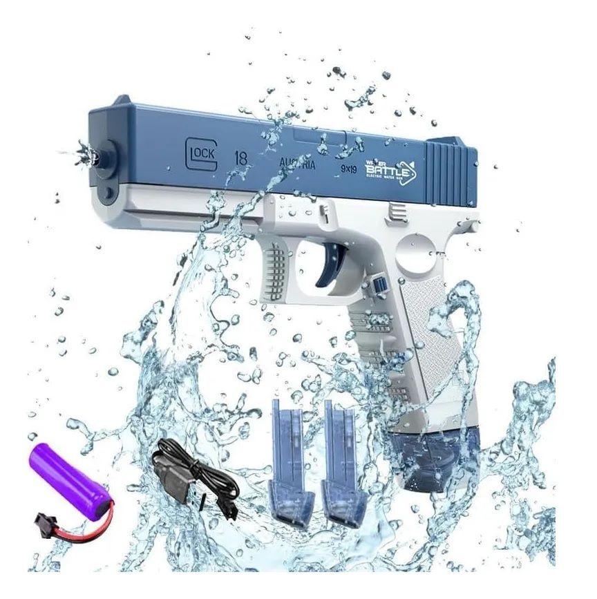 Pistola de Agua Eléctrica Recargable Presión DBG1653 Azul-3