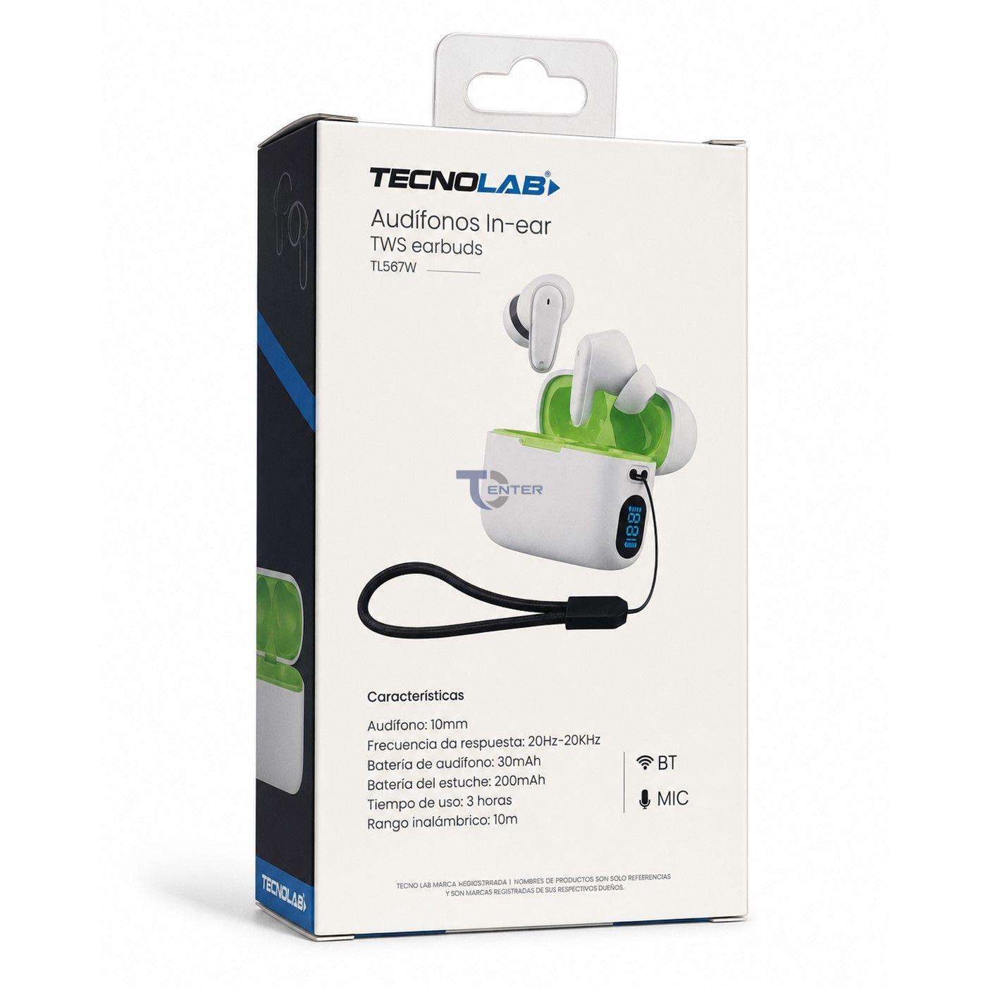 Audífonos Inalámbricos Bt In-Ear TWS Tecnolab TL567W-3
