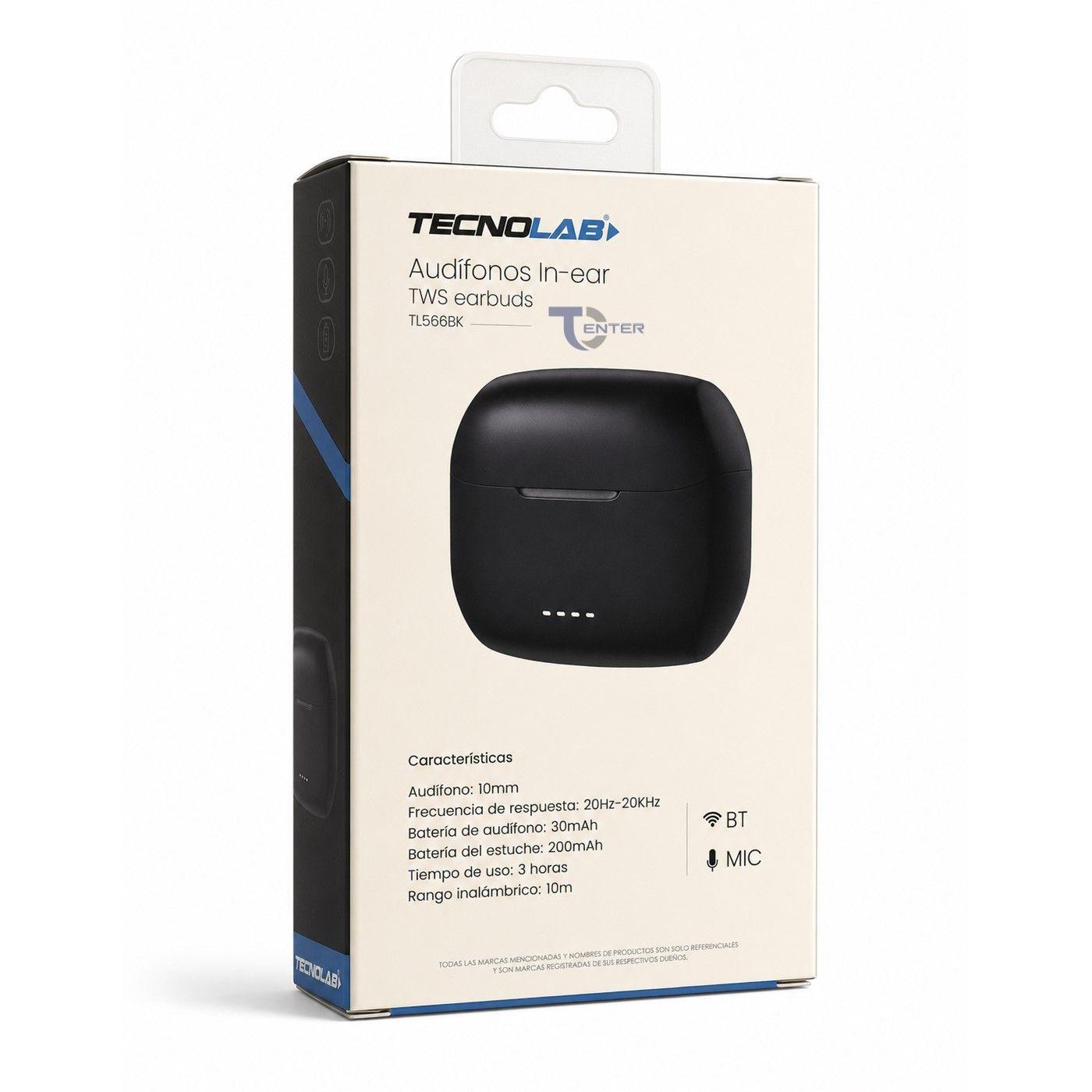 Audífonos Inalámbricos Bt In-Ear Tecnolab TL566BK Negro-3
