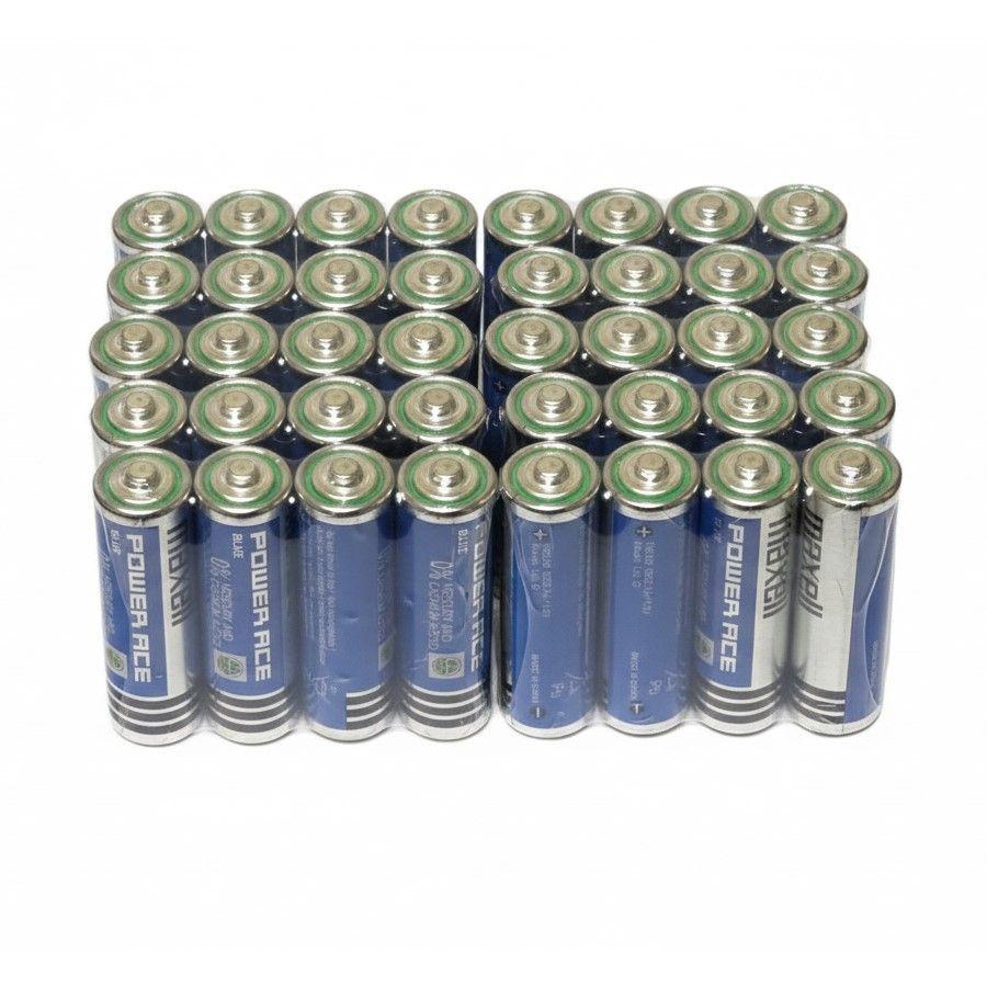 Pack 40 Pilas Carbón Maxell AA Power Ace Blue-3