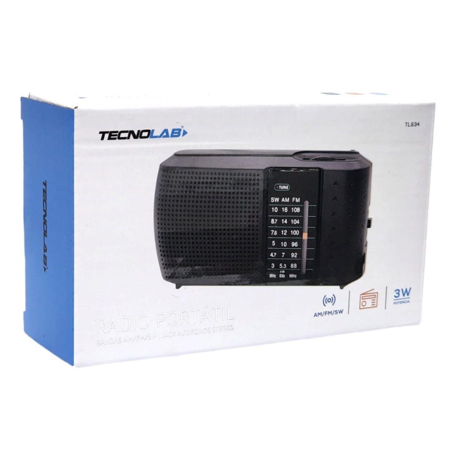Radio Portátil de Bolsillo Tecnolab AM/FM/SW TL634-5