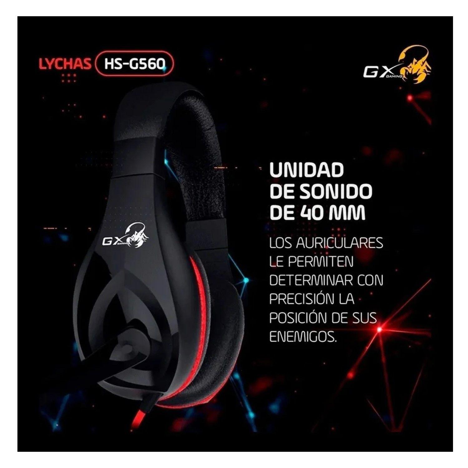Audífonos Gamer Cable 2mt Jack 3.5 Headset Hs-G560 Genius-3