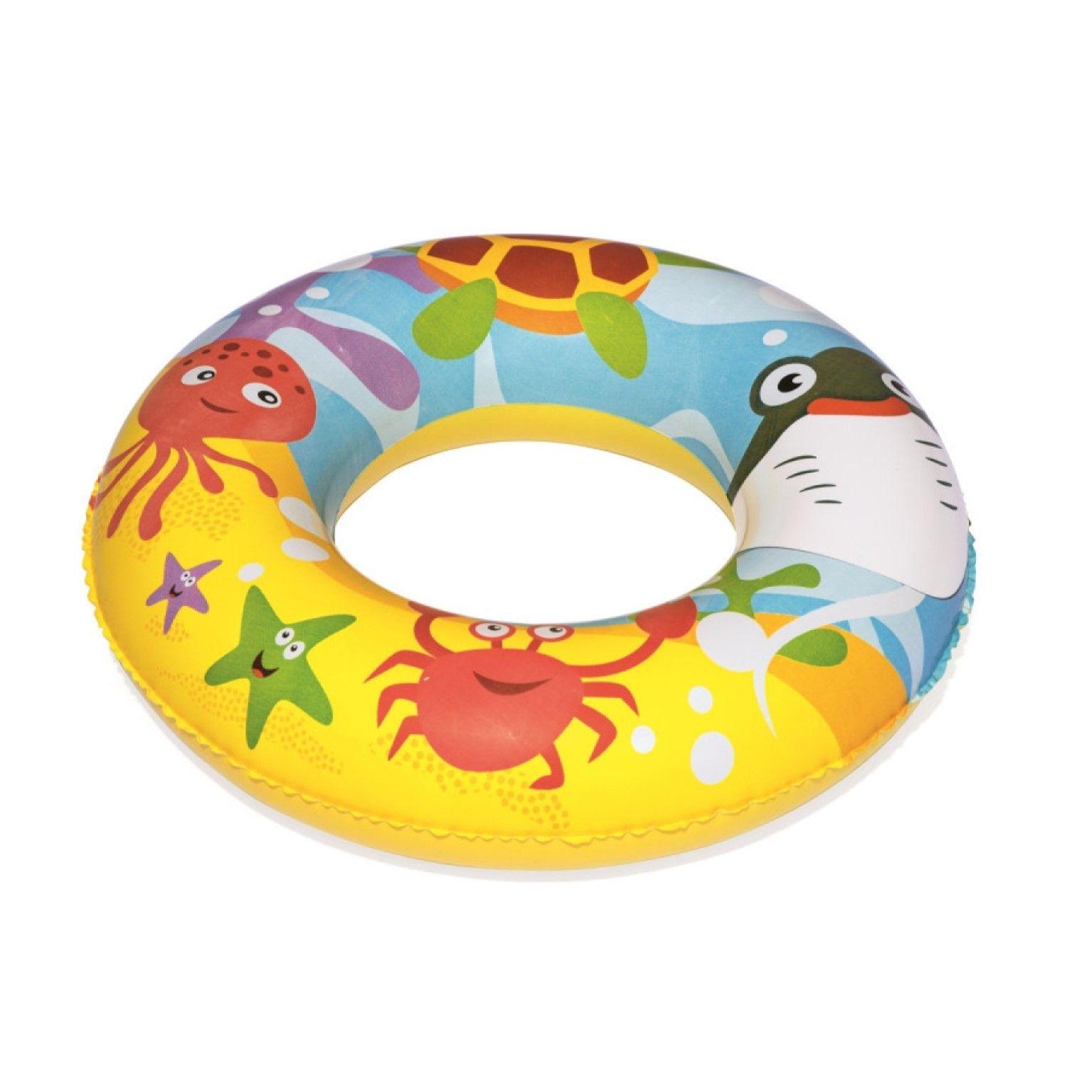 Piscina Inflable + Aro + Pelota 122cm Bestway -1