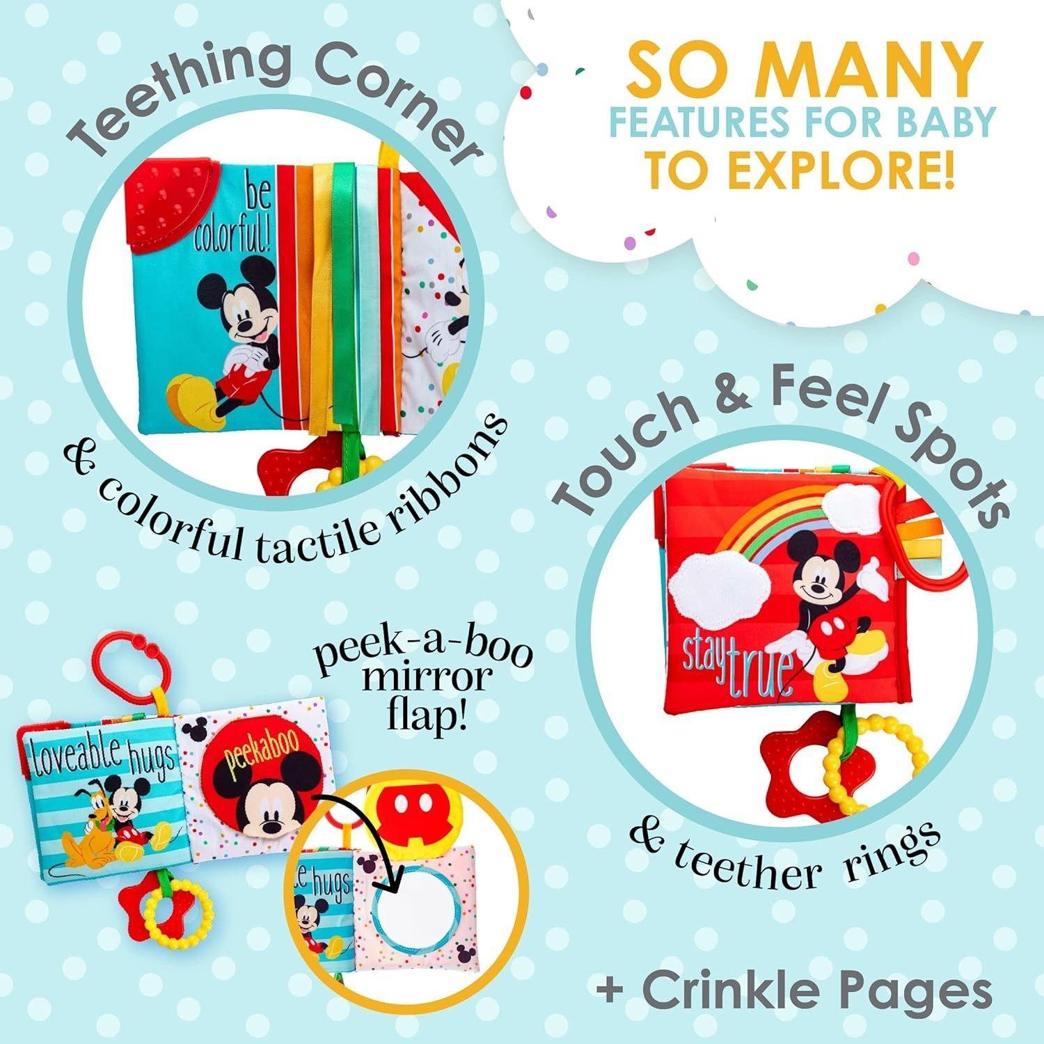 Libro Sensorial Disney Con Mordedor Mickey -3