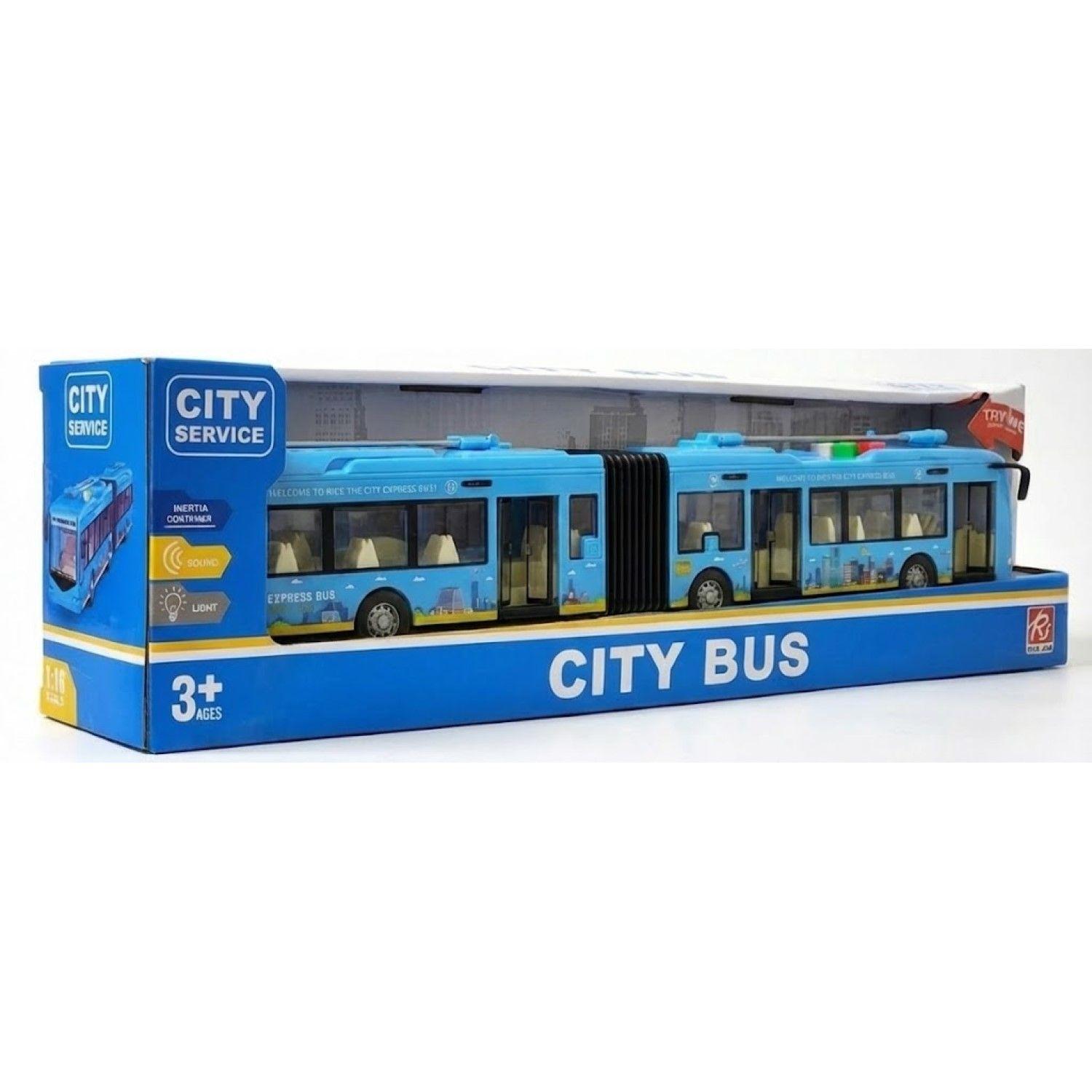 Juguete Autobús Articulado Luz Sonido Fricción DBG1676-4