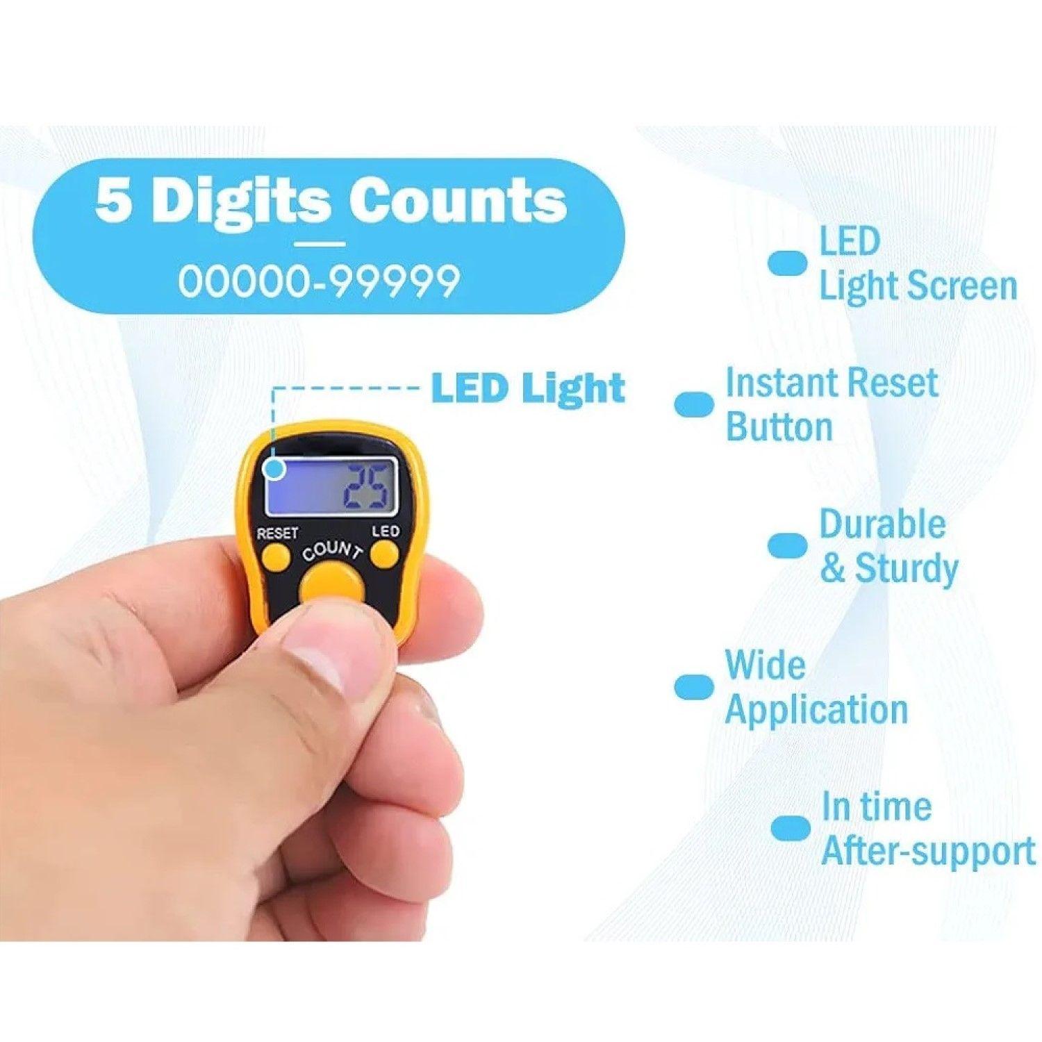 Contador Manual Digital Ajustable con Luz Tipo Anillo 10744-3