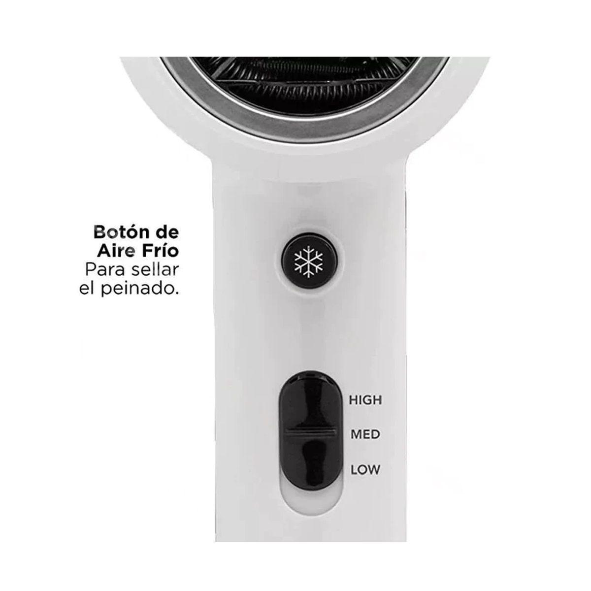 Secador Pelo Compacta Revlon 5296-la2 Crystal Negro -3