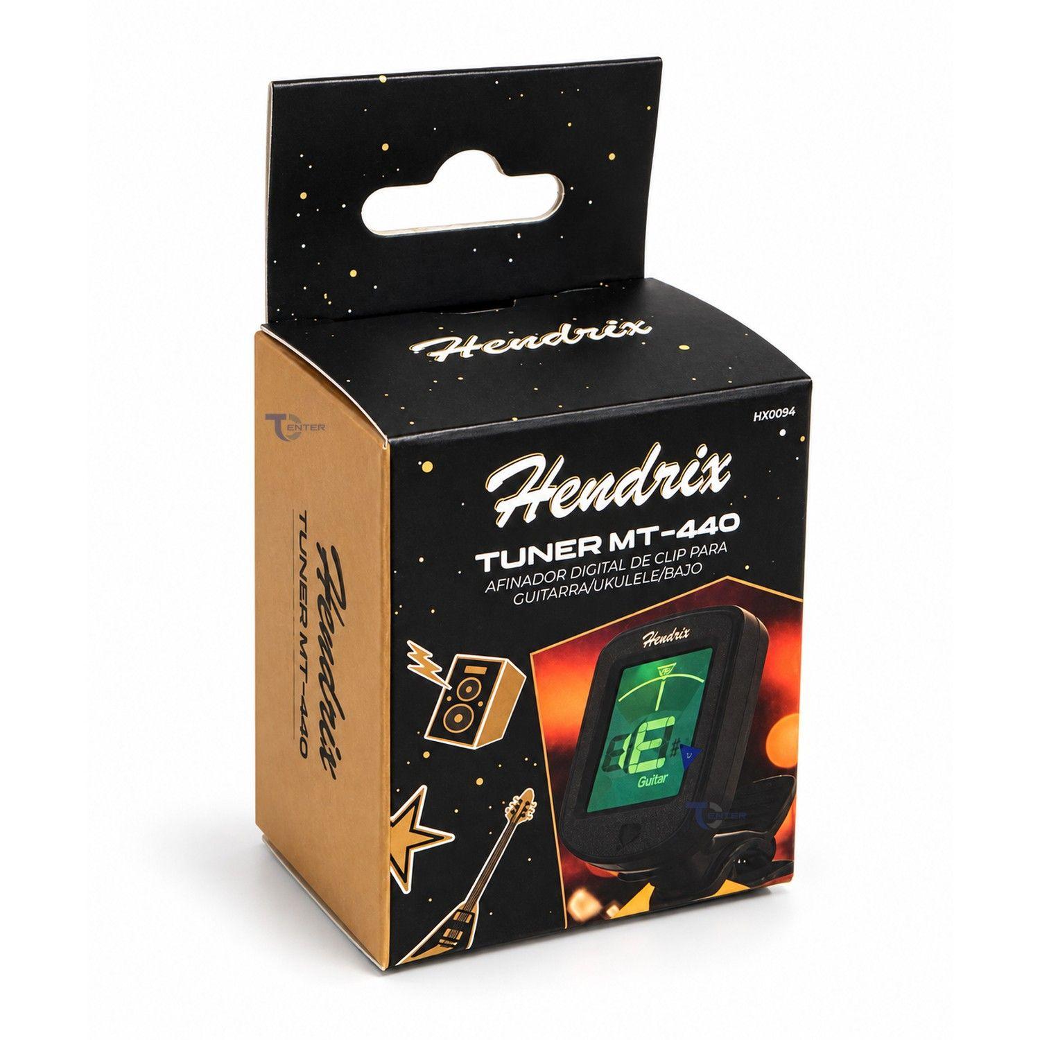 Afinador Cromático de Clip Hendrix HX0094 para Guitarra-5