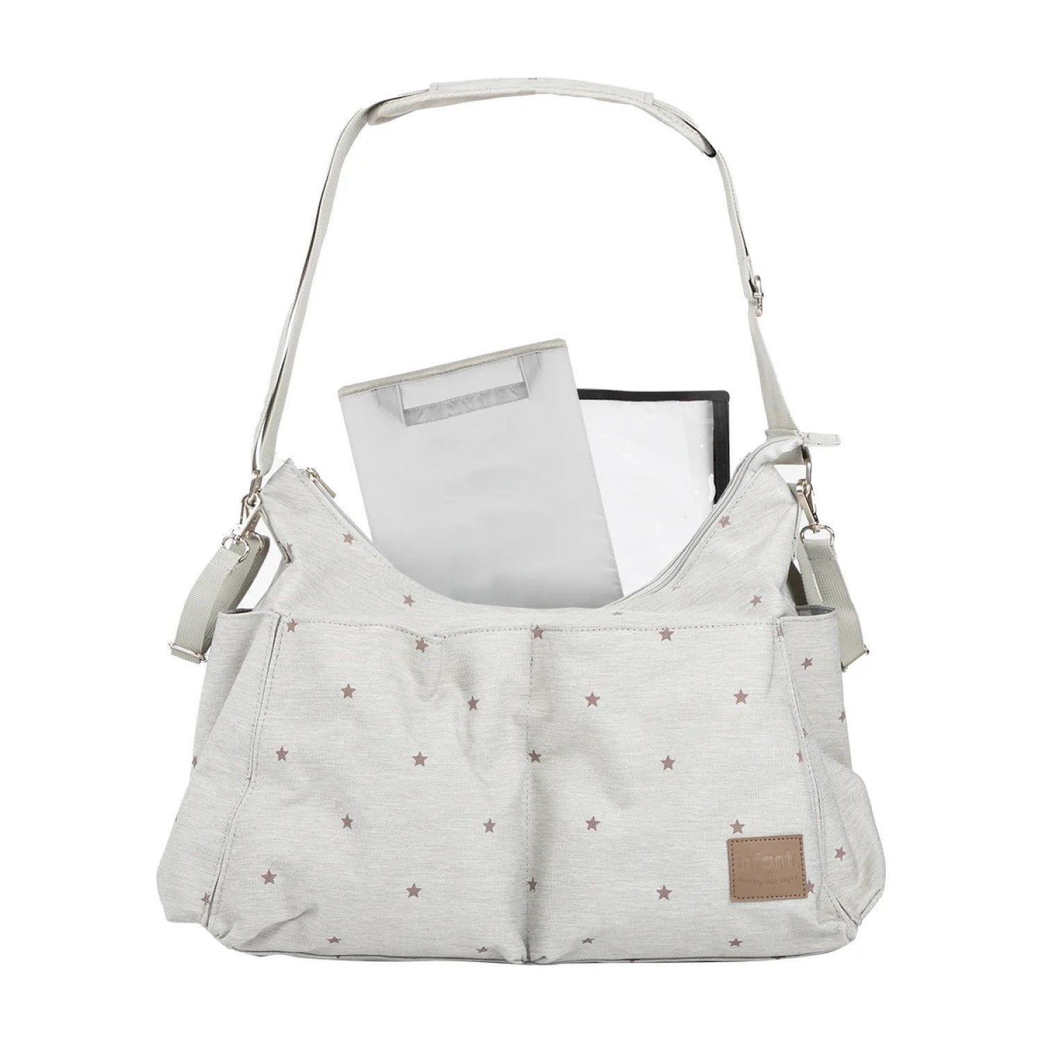Bolso Pañalera Tote Capri Maternal  Bebe Estrellas Infanti-4
