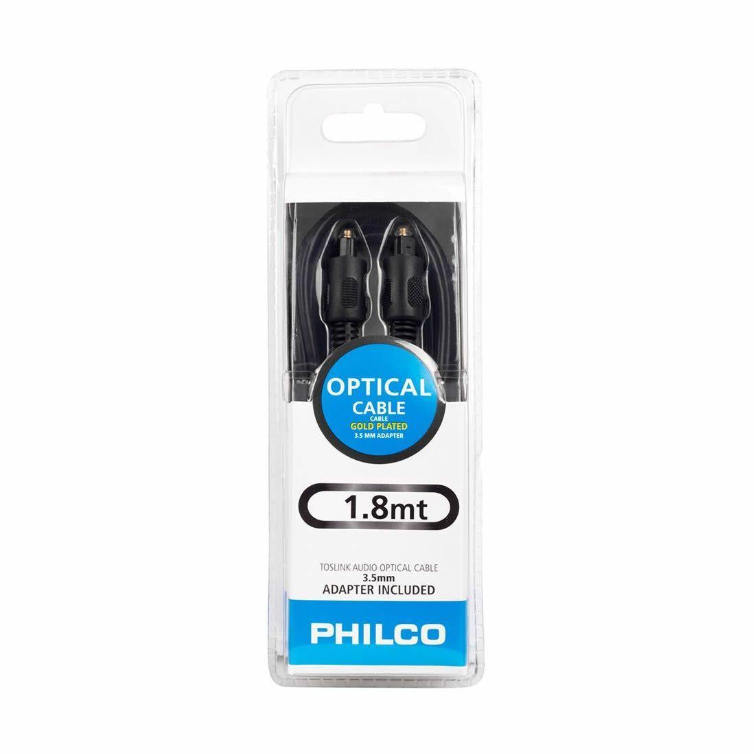Cable Optico Audio Digital Toslink 1.8mts Philco-2