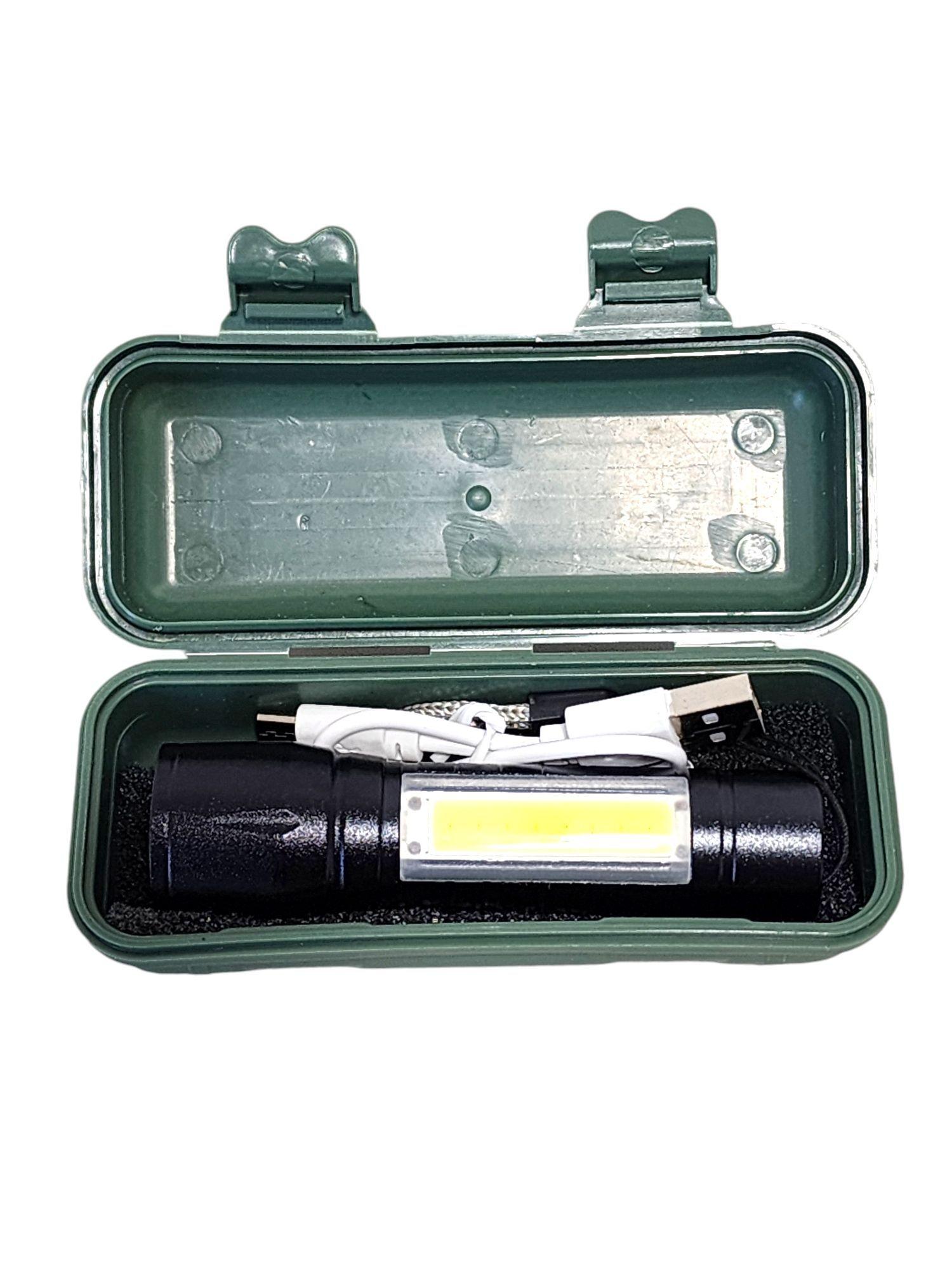 Linterna Led Recargable  Zoom COB + XPE PM401-4