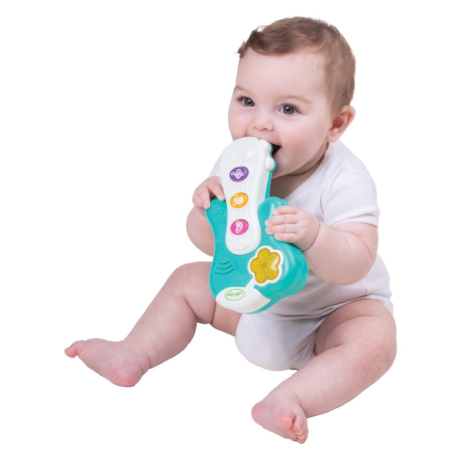 Guitarra Juguete Bebe Iluminada Little Strummer Playgro-2