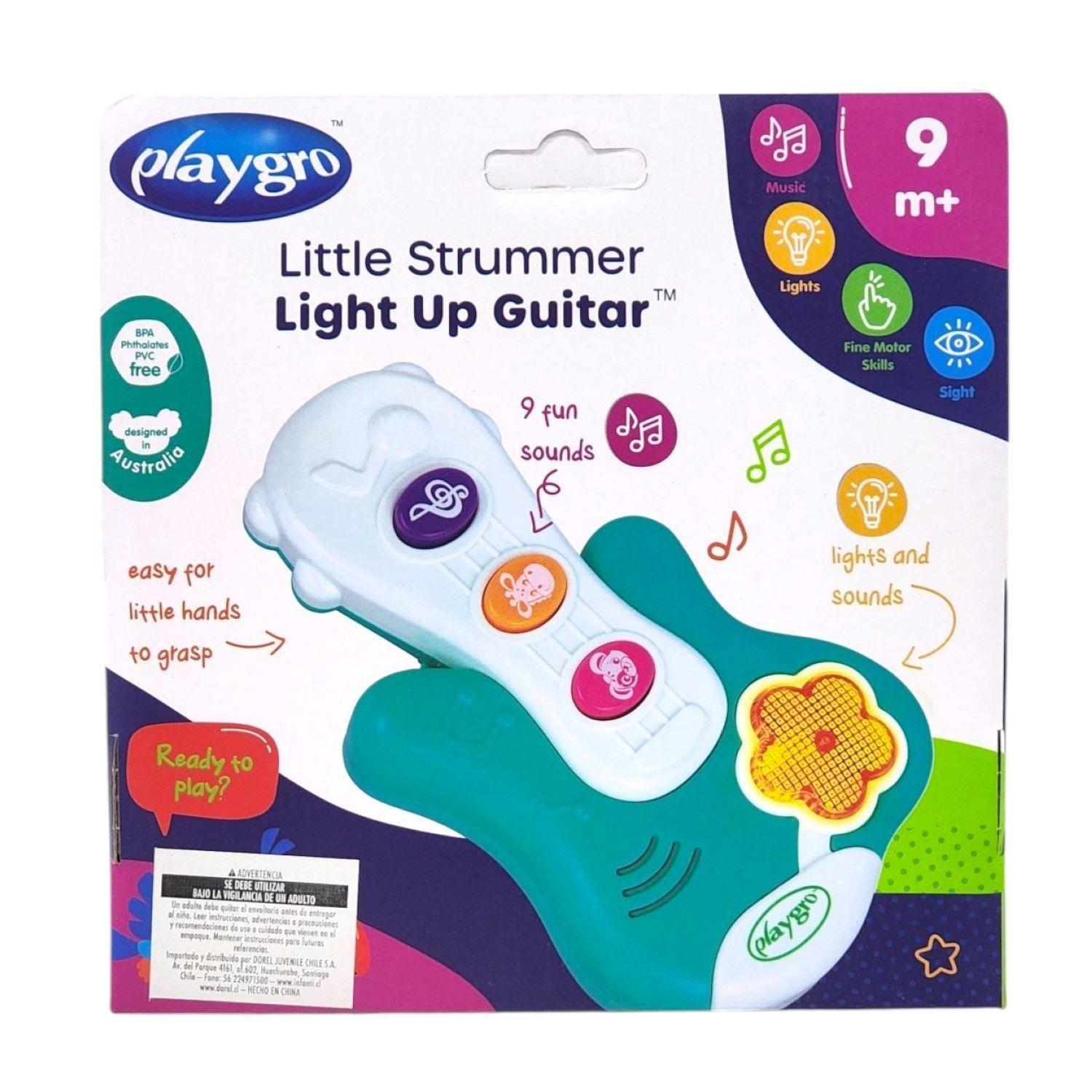 Guitarra Juguete Bebe Iluminada Little Strummer Playgro-4