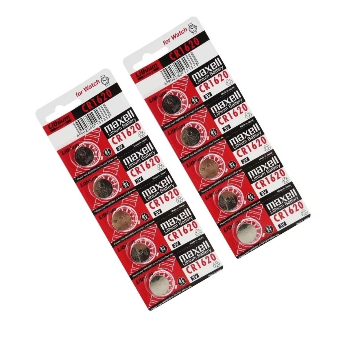 Pack 5 Pilas Maxell Botón Litio Cr1620-3