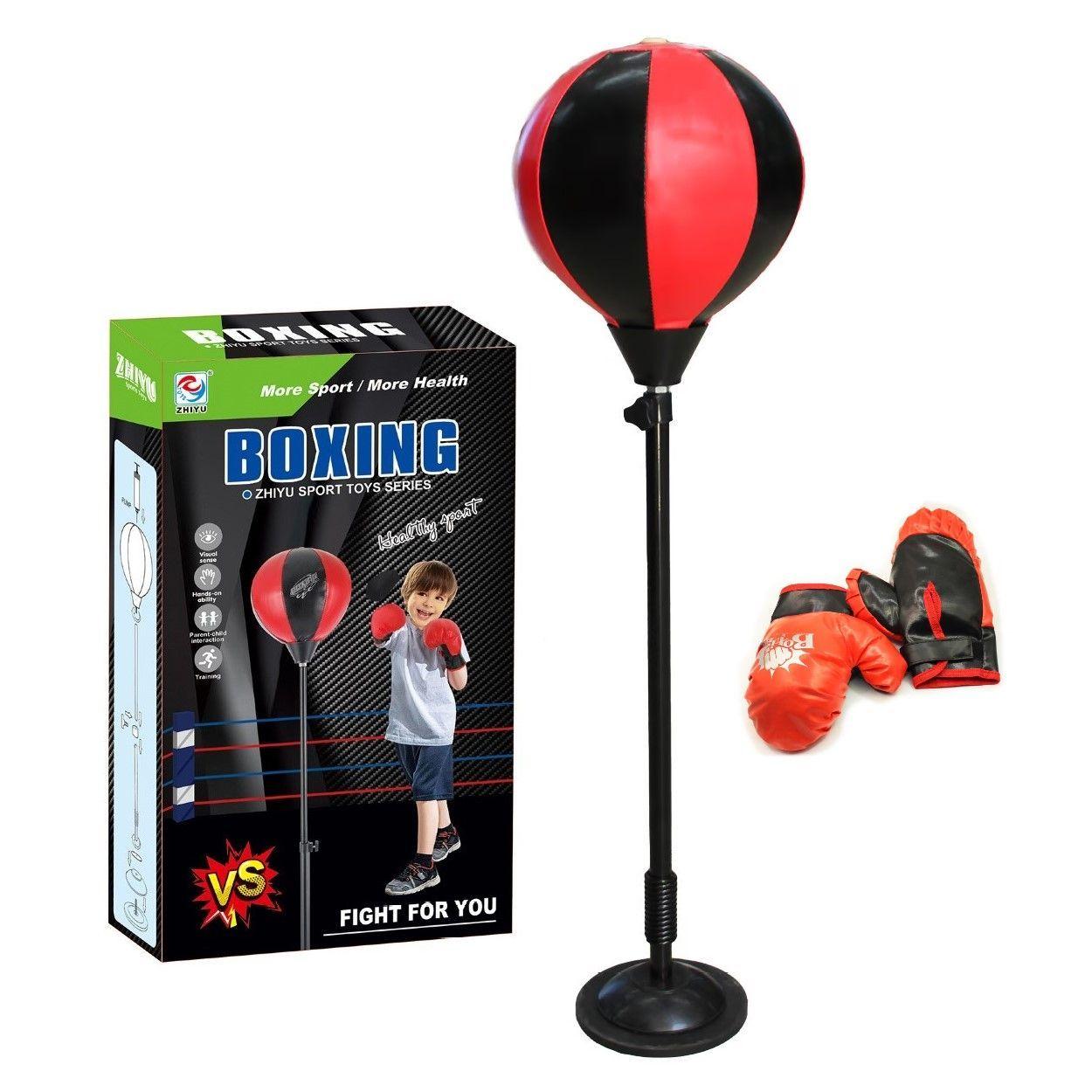 Juego Set de Boxeo Infantil Con Guantes y Bombín-0