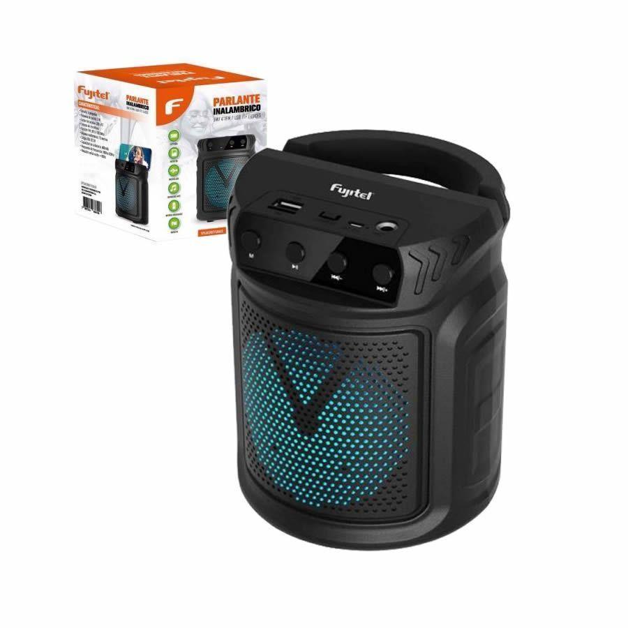 Parlante Fujitel Portatil BT 5w 4” Negro Cilindro-0