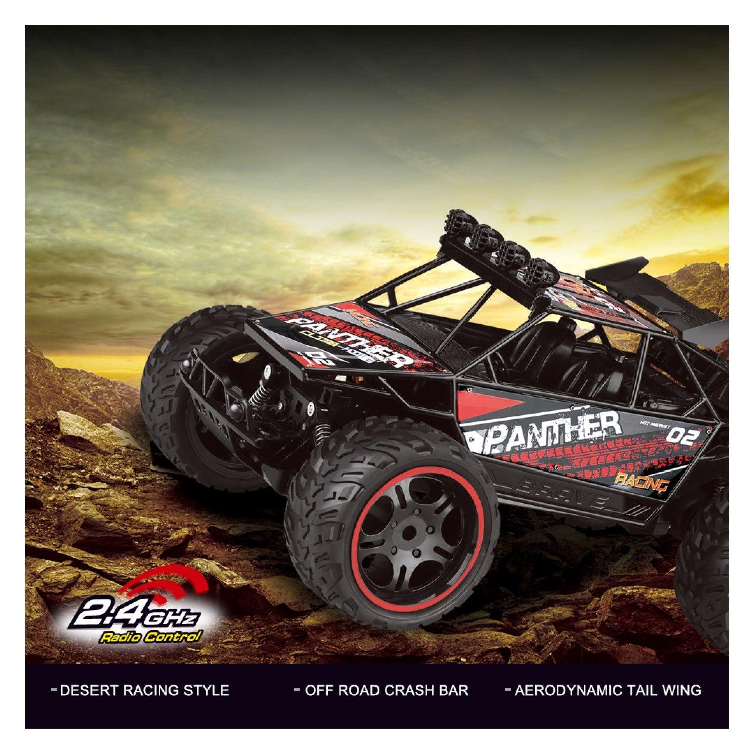 Auto Rally Racer Veloz Control Remoto 2.4G DBG1606R Rojo-5