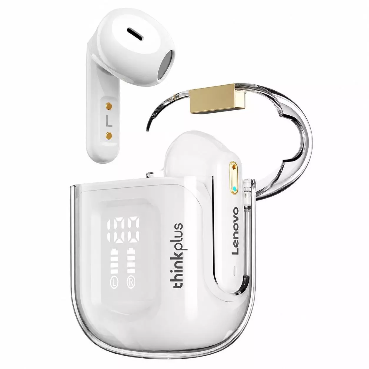 Audífonos Bt Lenovo ThinkPlus LivePods LP6 Pro Blancos-2