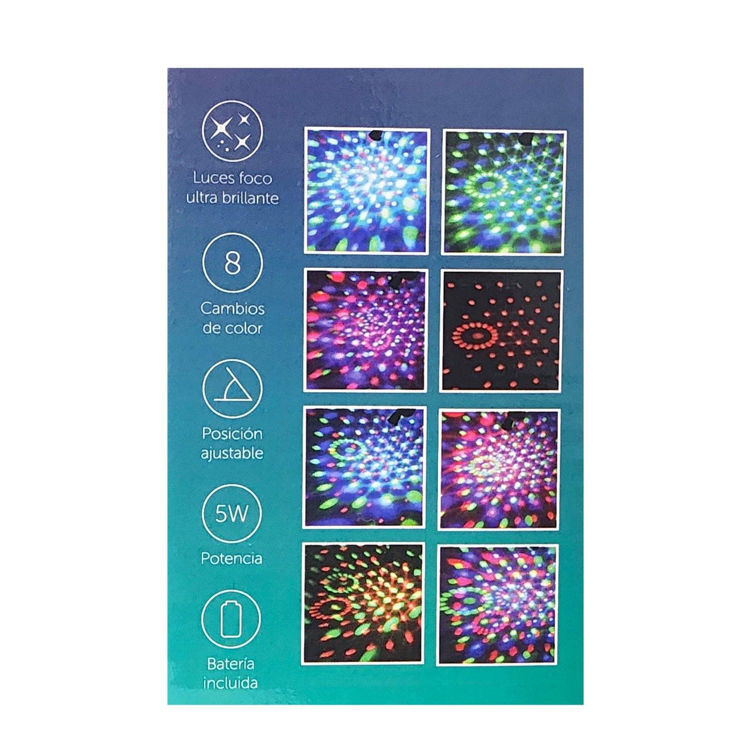 Luz Led Portátil RGB Ventosa 8 Cambios de Luz TL774 Tecnolab-4