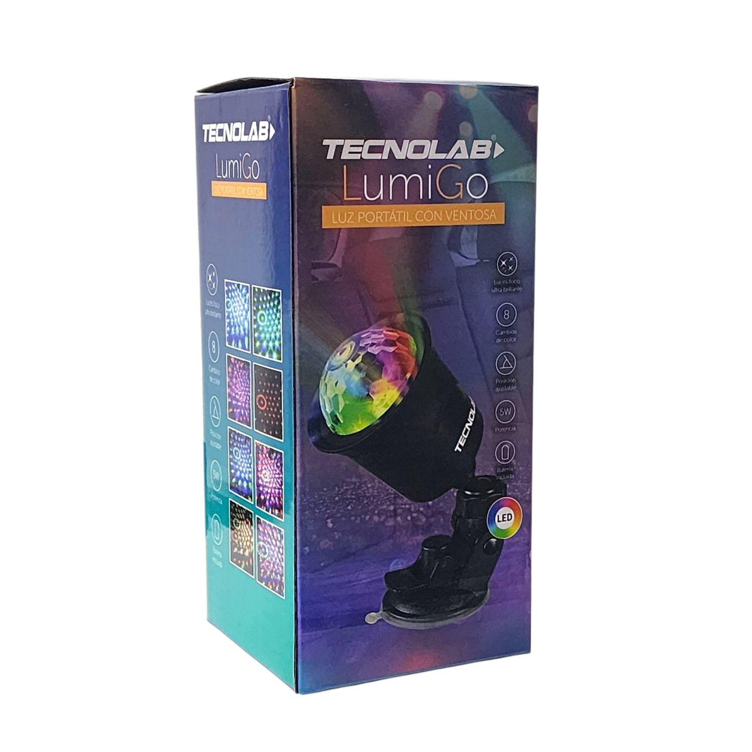Luz Led Portátil RGB Ventosa 8 Cambios de Luz TL774 Tecnolab-6