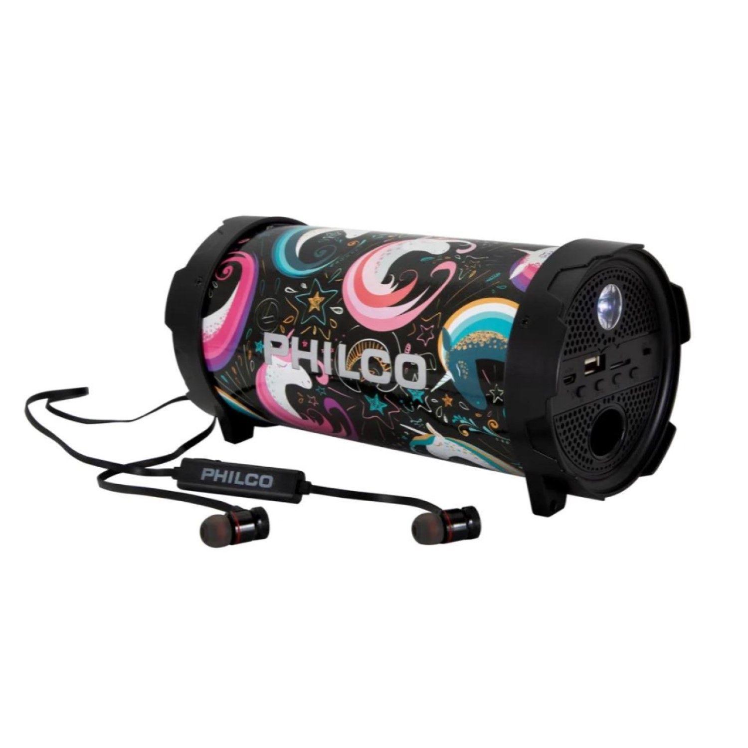 Kit Parlante Diseño Unicornio + Audífonos Bt Px56u Philco-0
