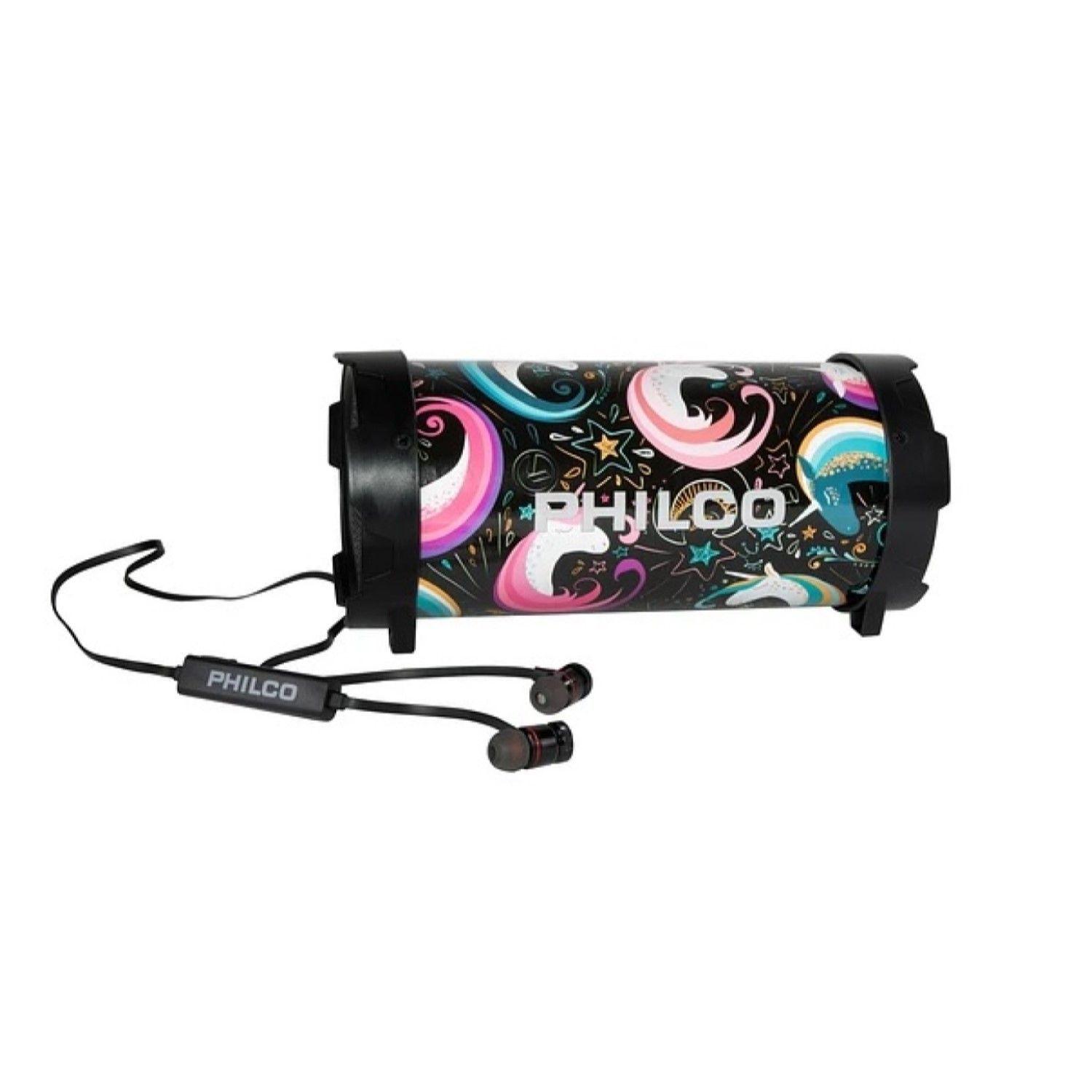 Kit Parlante Diseño Unicornio + Audífonos Bt Px56u Philco-1