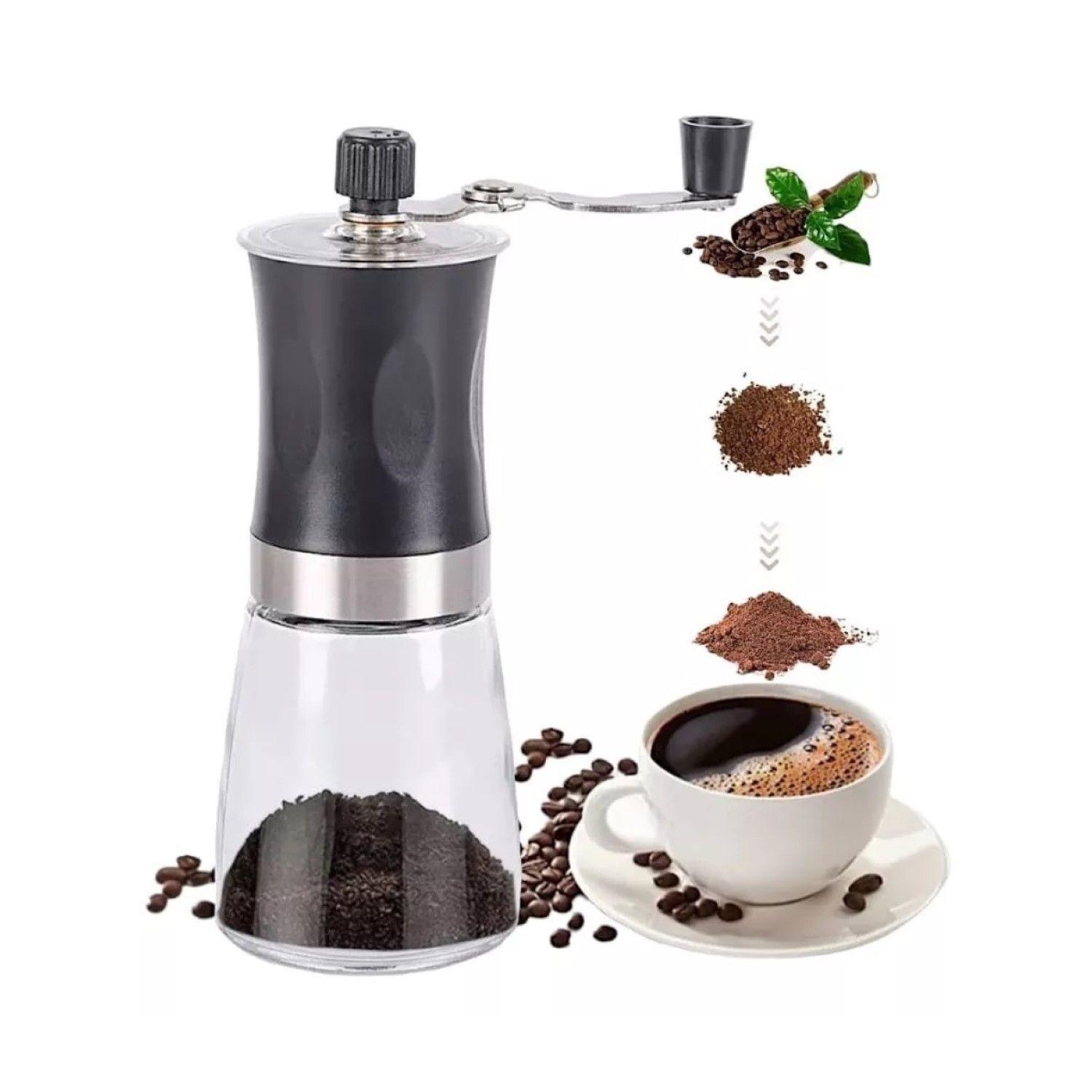 Molinillo de Café Manual Moledor De Granos Vidrio 14295-6