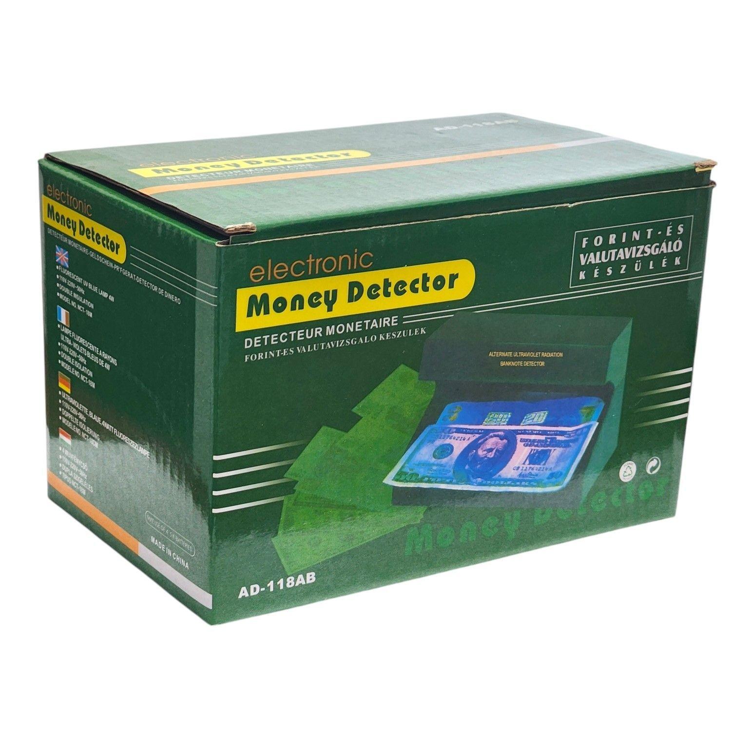 Detector de Billetes Falsos Luz Ultravioleta AD118AB-6