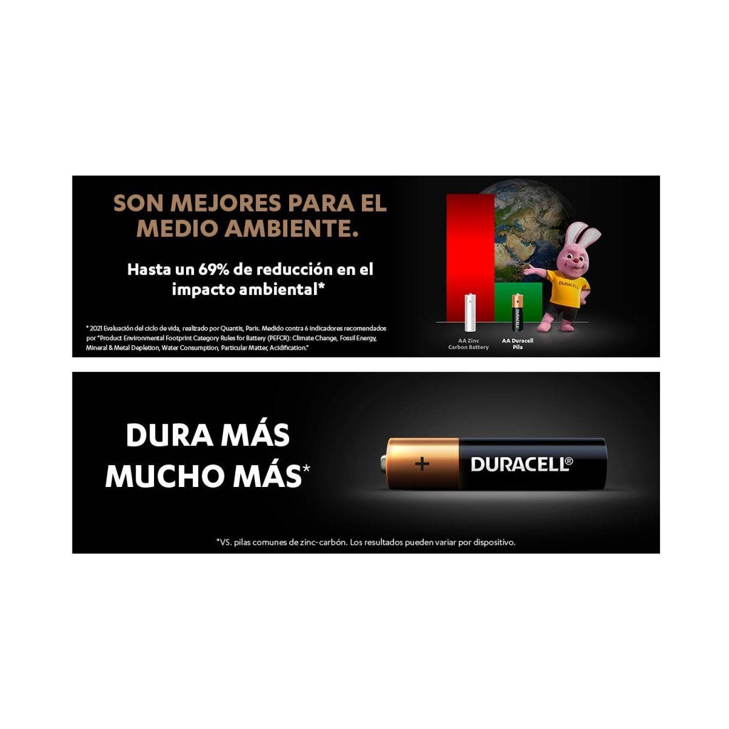 Pack 2 Pilas Alcalinas Aa Duracell Blister-5