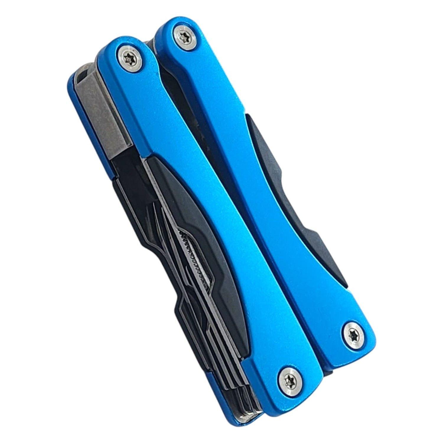 Alicate de Bolsillo Multiherramienta 9 en 1 Azul 13043-7