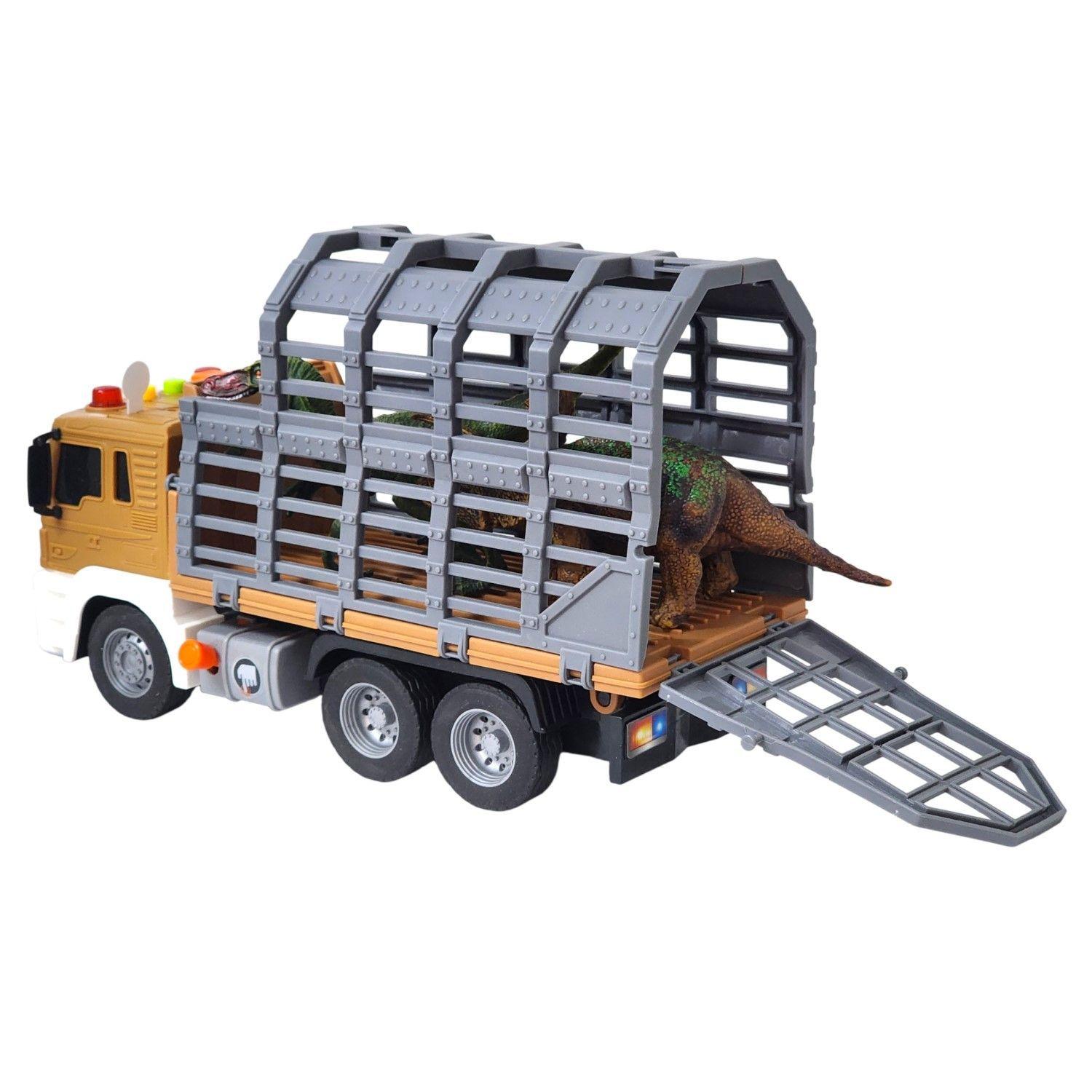 Juguete Camión Remolque Luces Sonidos Dinosaurios DBG1613-4