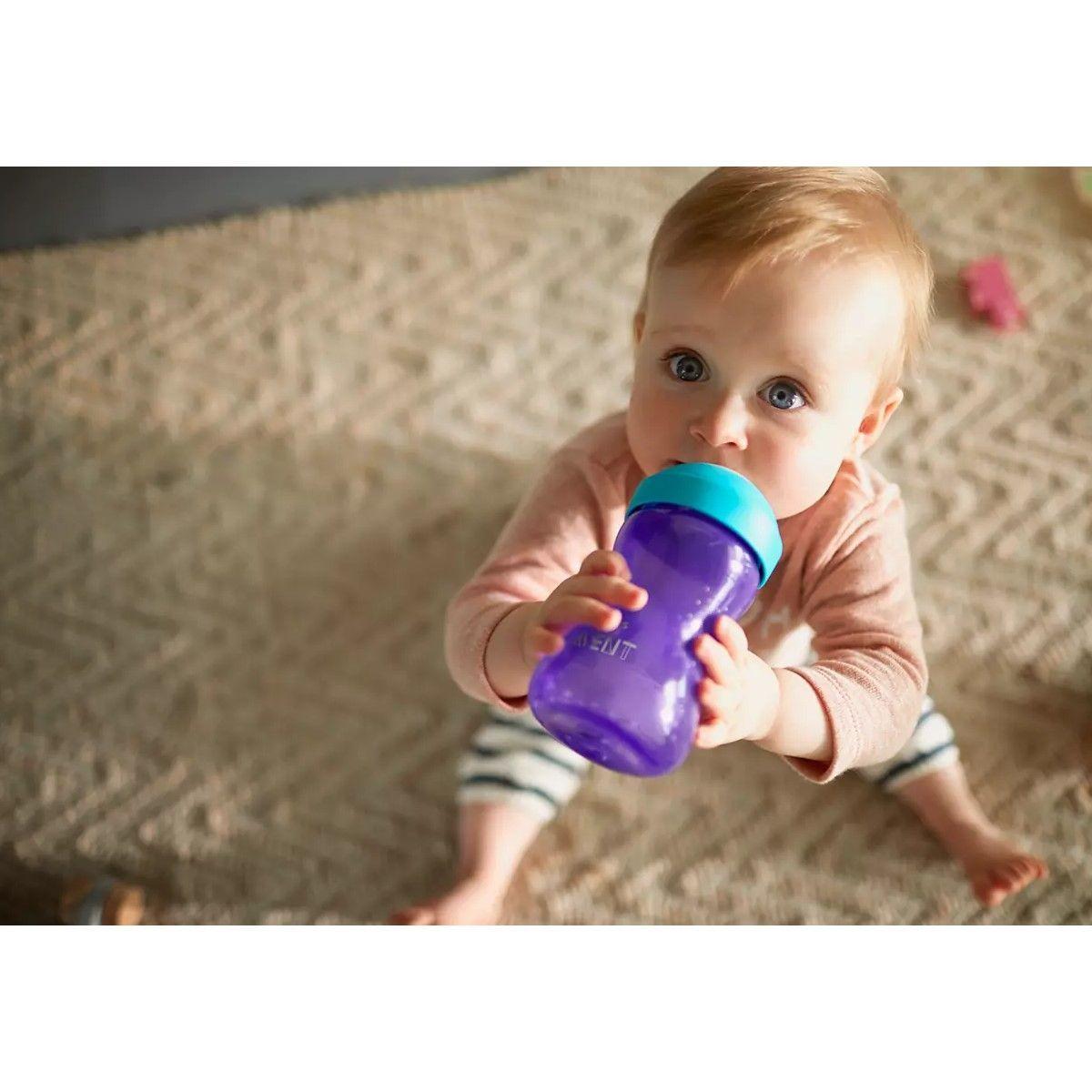 Vaso Con Boquilla Blanda Avent Scf802/02 300ml 9m+ Morado-4