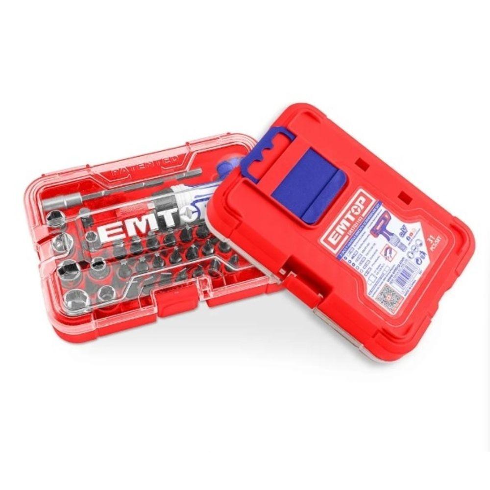 Set de 31 Piezas de Llaves con Mango en T EMTOP EBST03102-2