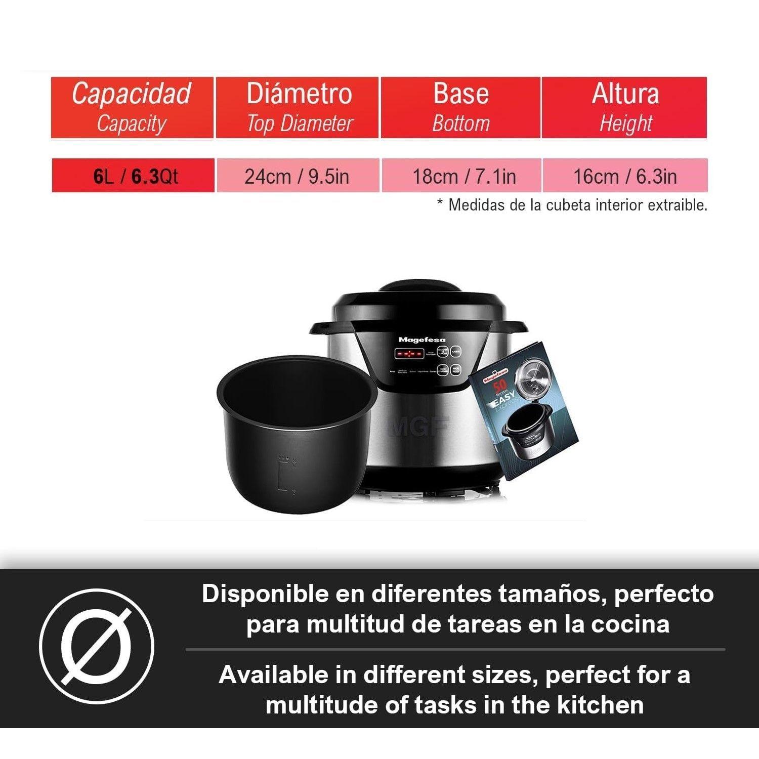 Olla a Presión Eléctrica Magefesa Easy Express 6L MGF6402-4