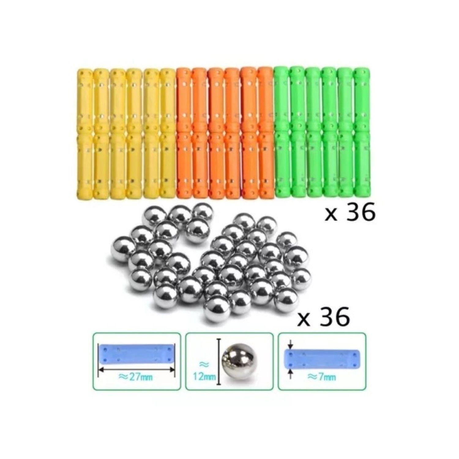 Juguete Didáctico de Construcción con imanes 110Pz 51007-2