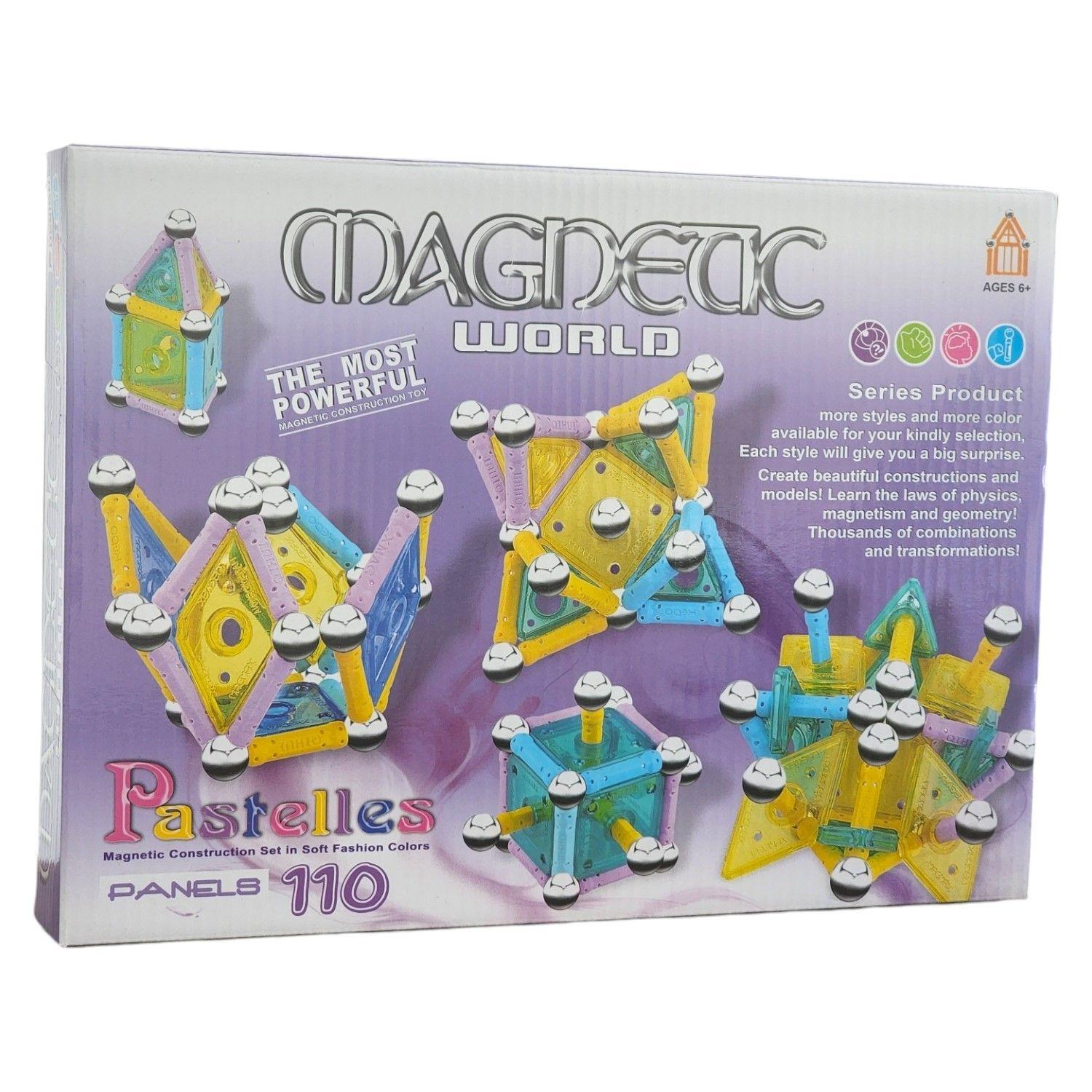 Juguete Didáctico de Construcción con imanes 110Pz 51007-4