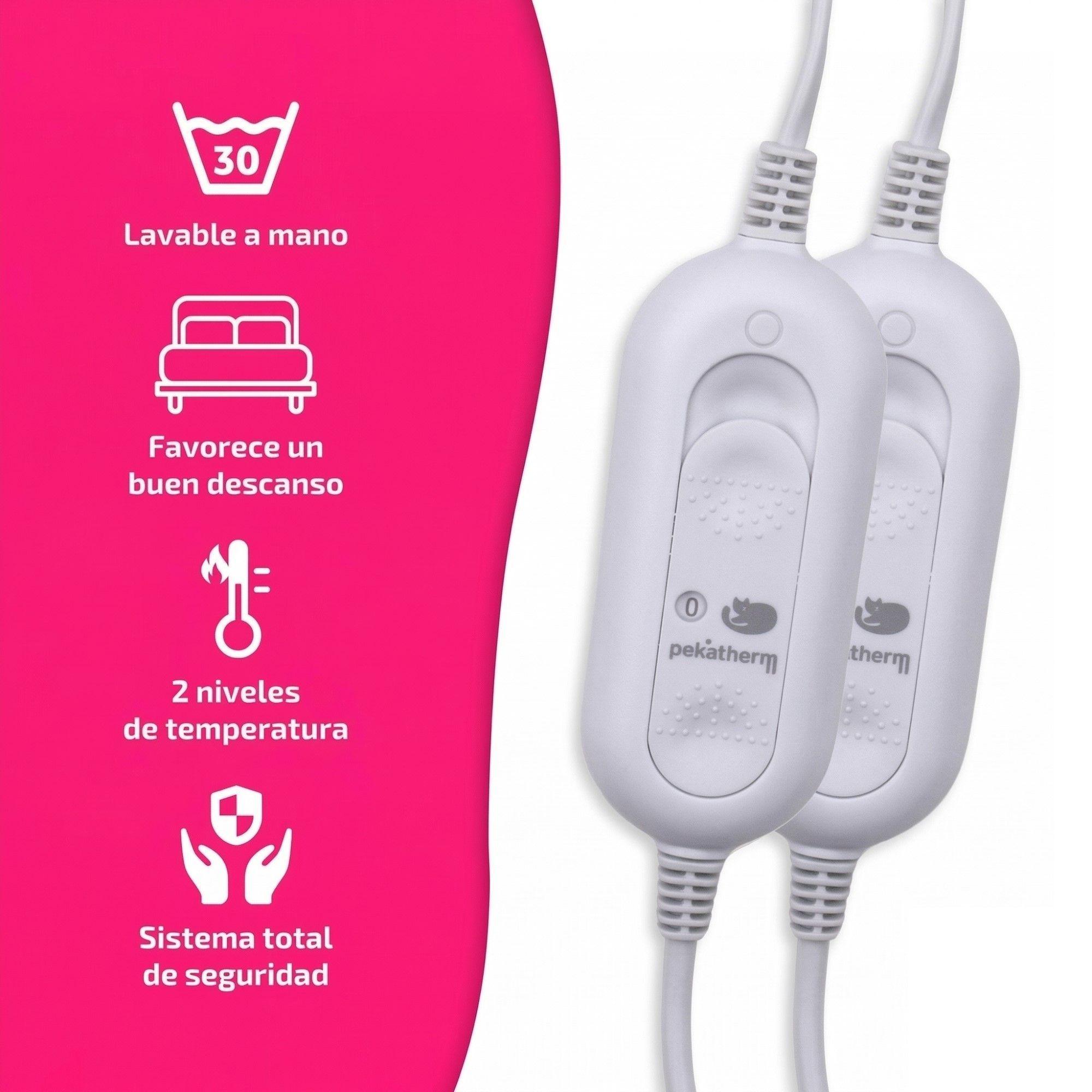 Calienta Camas Doble 160x140cm 2 Niv 2x60W UP205 Pekatherm-3