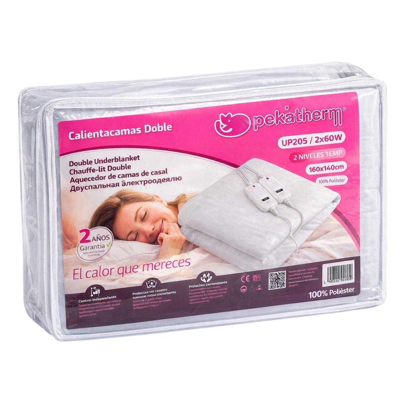 Calienta Camas Doble 160x140cm 2 Niv 2x60W UP205 Pekatherm-6