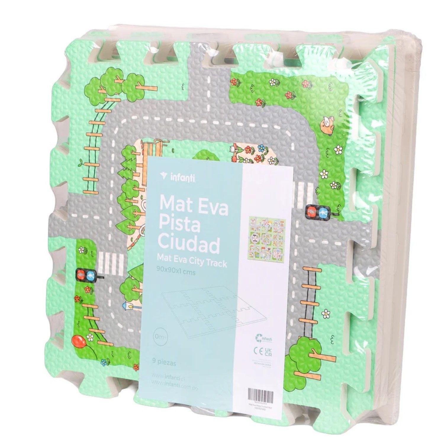 Alfombra Mat Eva Pista Ciudad 9 Piezas Infanti-3