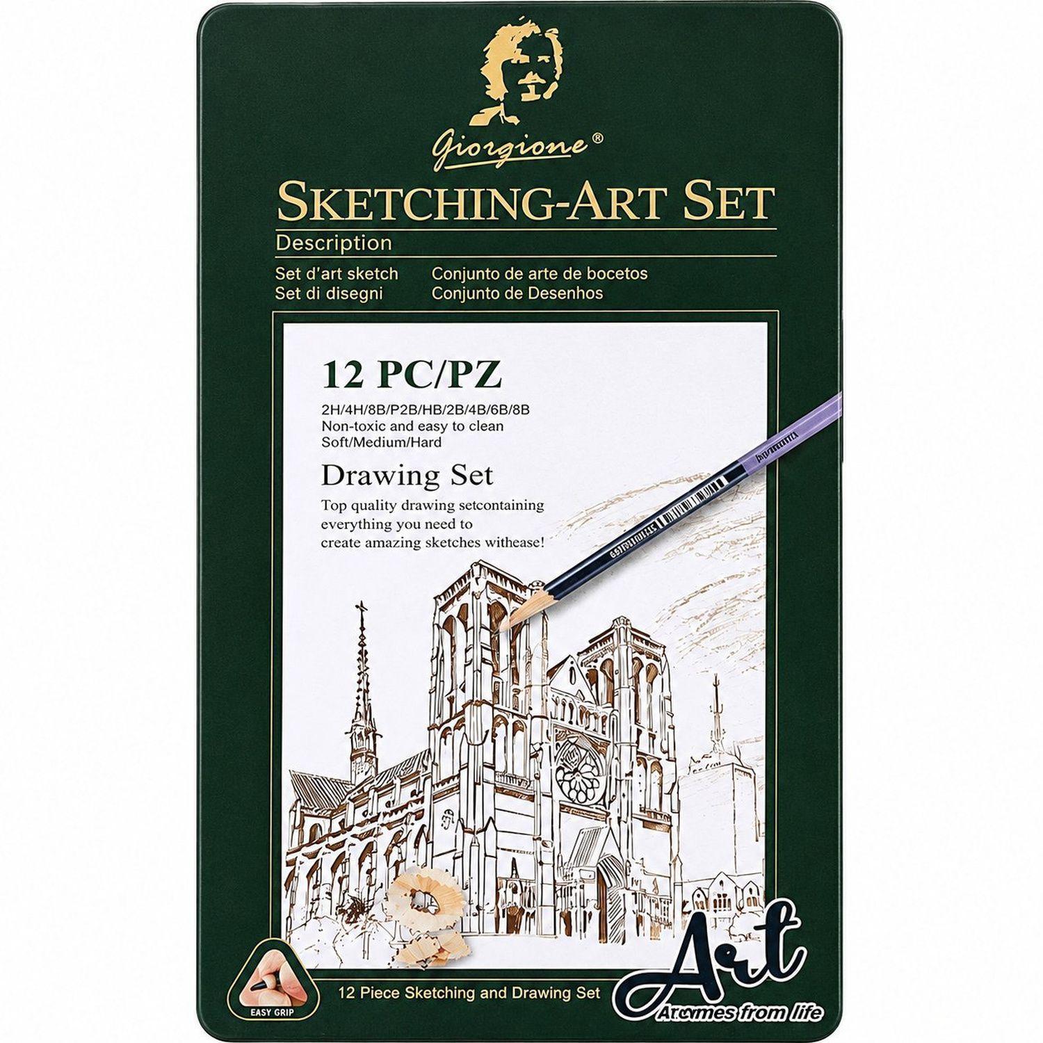Set 12 Lápices de Boceto Giorgione Sketching-Art G-121208-0