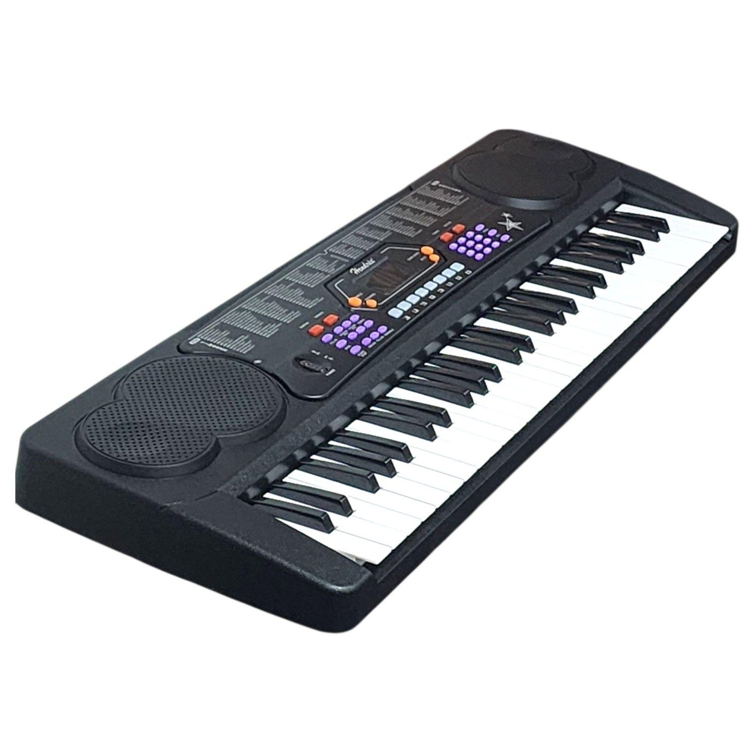 Teclado Elect Musical 54 teclas HX0084 + Micrófono Hendrix-2
