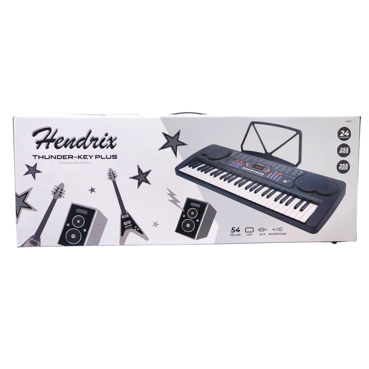 Teclado Elect Musical 54 teclas HX0084 + Micrófono Hendrix-5