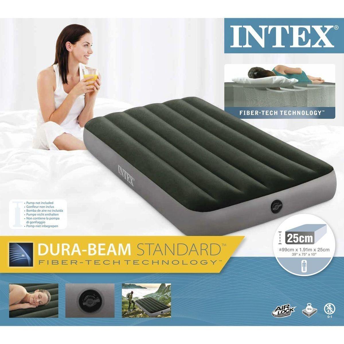 Colchón Inflable Intex 1,5 Plazas Prestige Downy 99x191x25 Cm-5